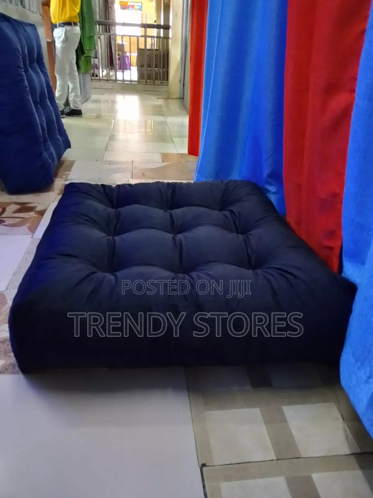 Black Square Floor Pillow