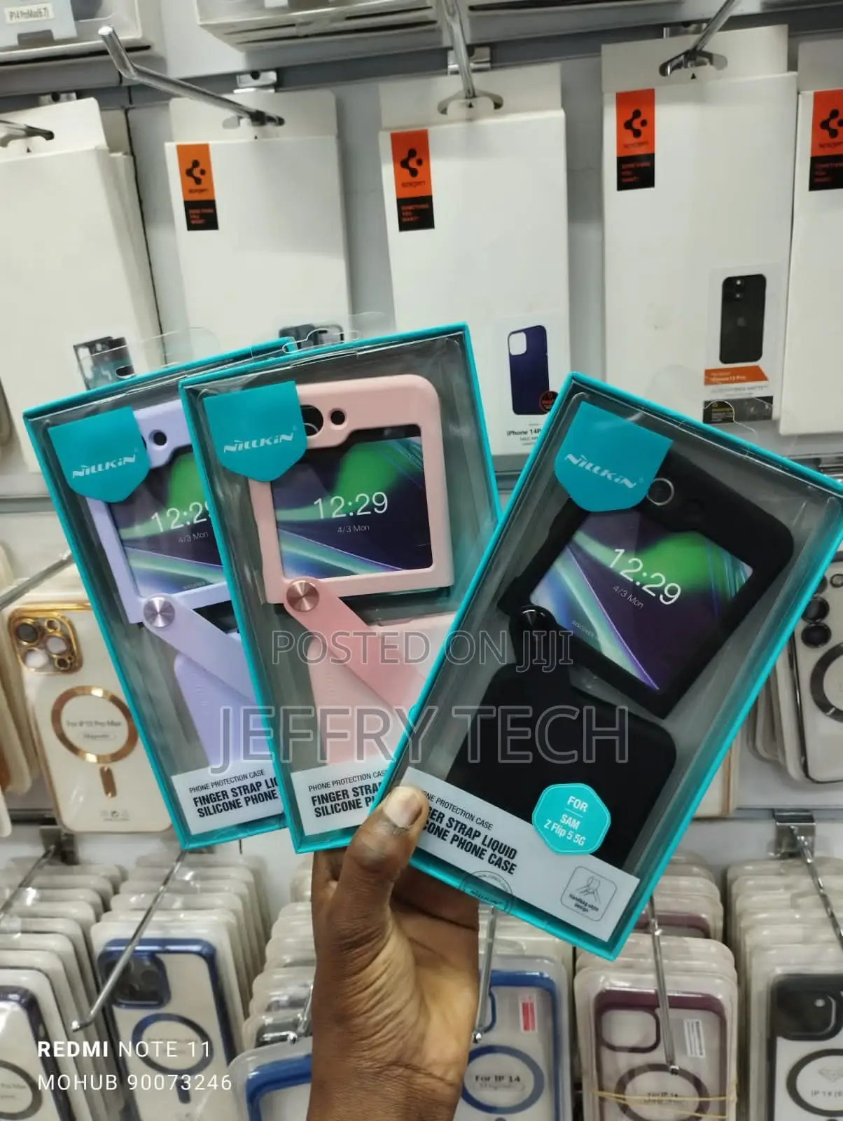 Nillkin for Samsung Galaxy Z Flip 5 Case With Finger Strap,