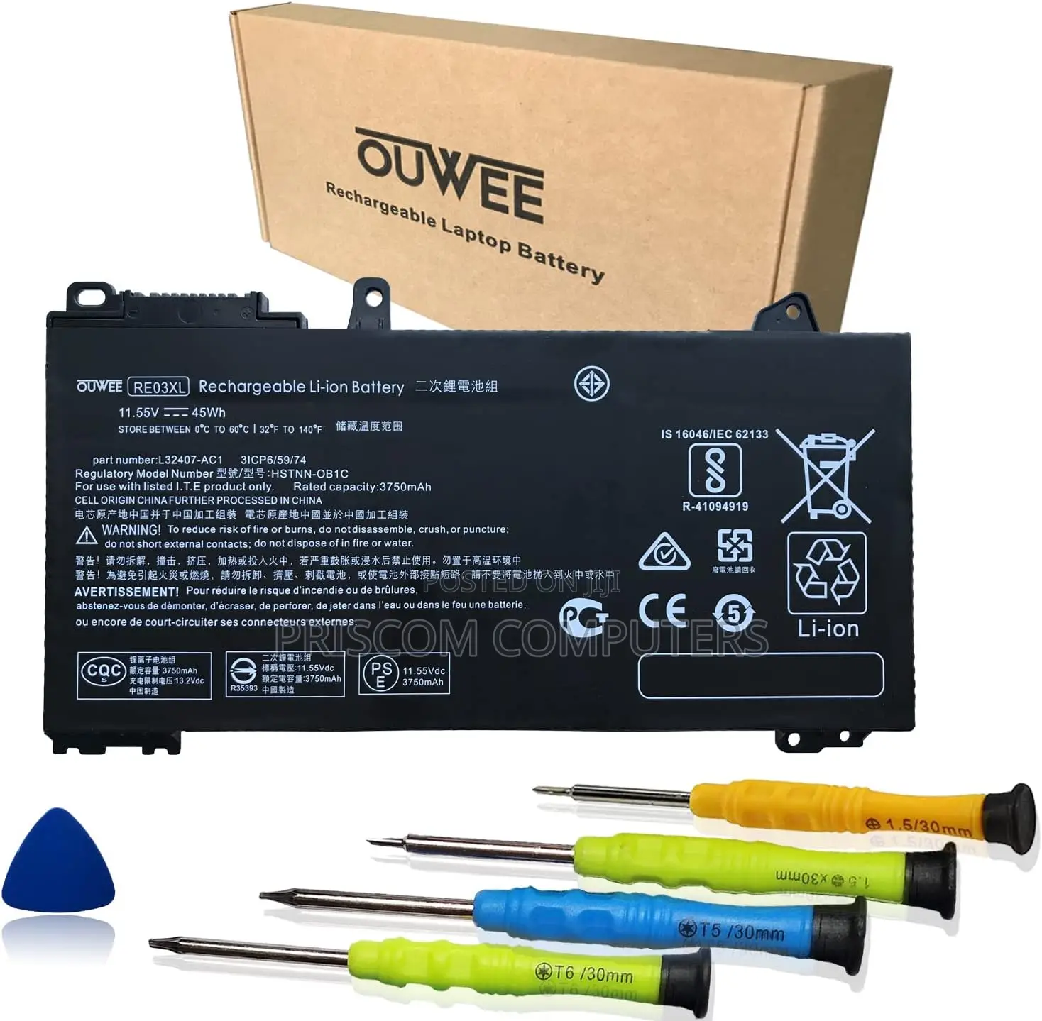 Laptop Battery for HP Probook 430 G7 440 445 450 G7 RE03XL
