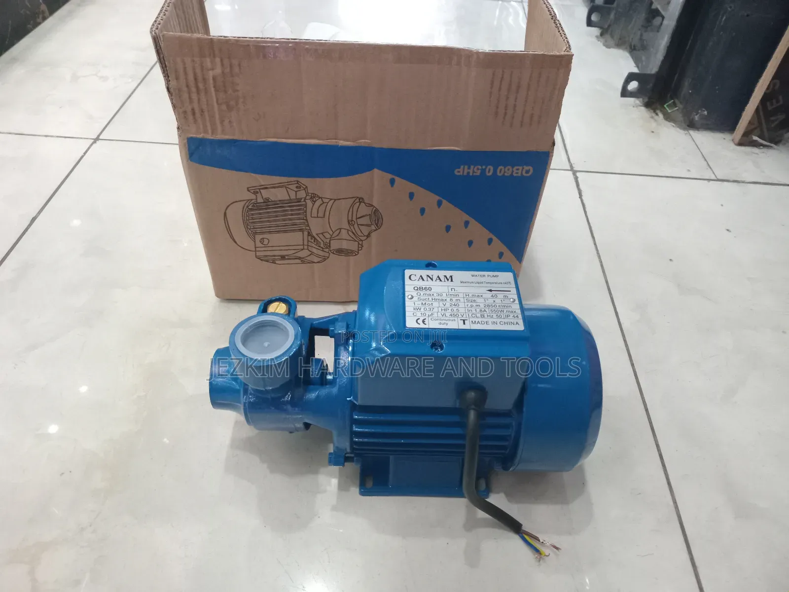 Booster Pump 0.5hp Canam 40m Head Made in India