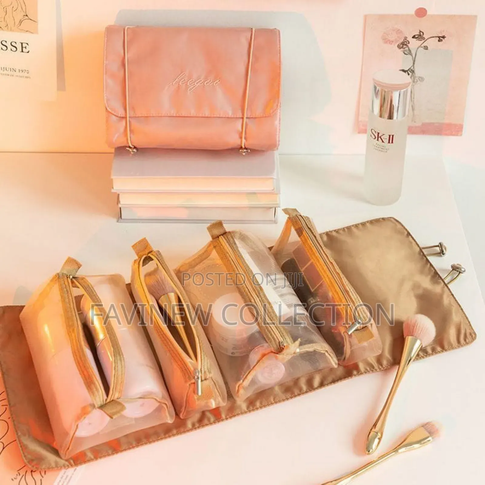 4pcs in 1 Detachable Makeup Bag Large Capacity Pouch