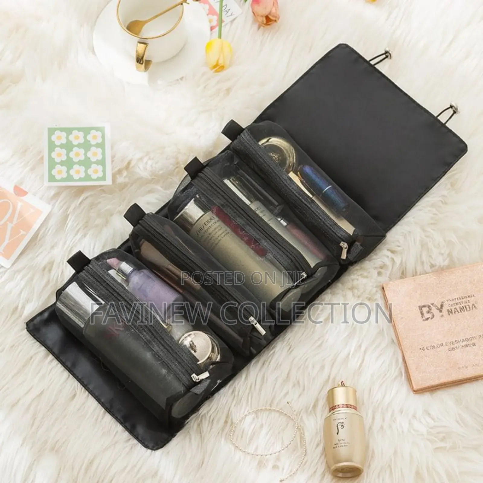 4pcs in 1 Detachable Makeup Bag Large Capacity Pouch
