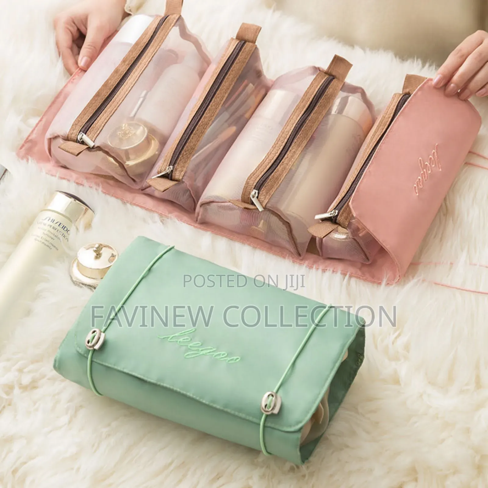 4pcs in 1 Detachable Makeup Bag Large Capacity Pouch