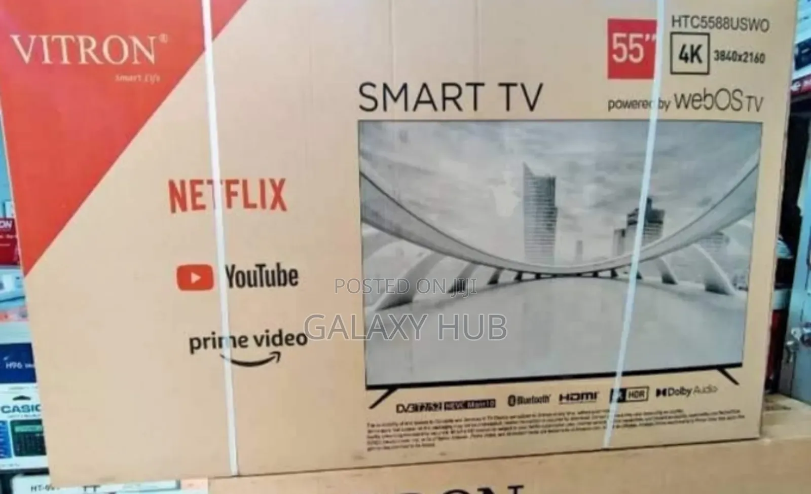 Vitron 55inc Smart Android Flameless Webos Tv With Bluetooth
