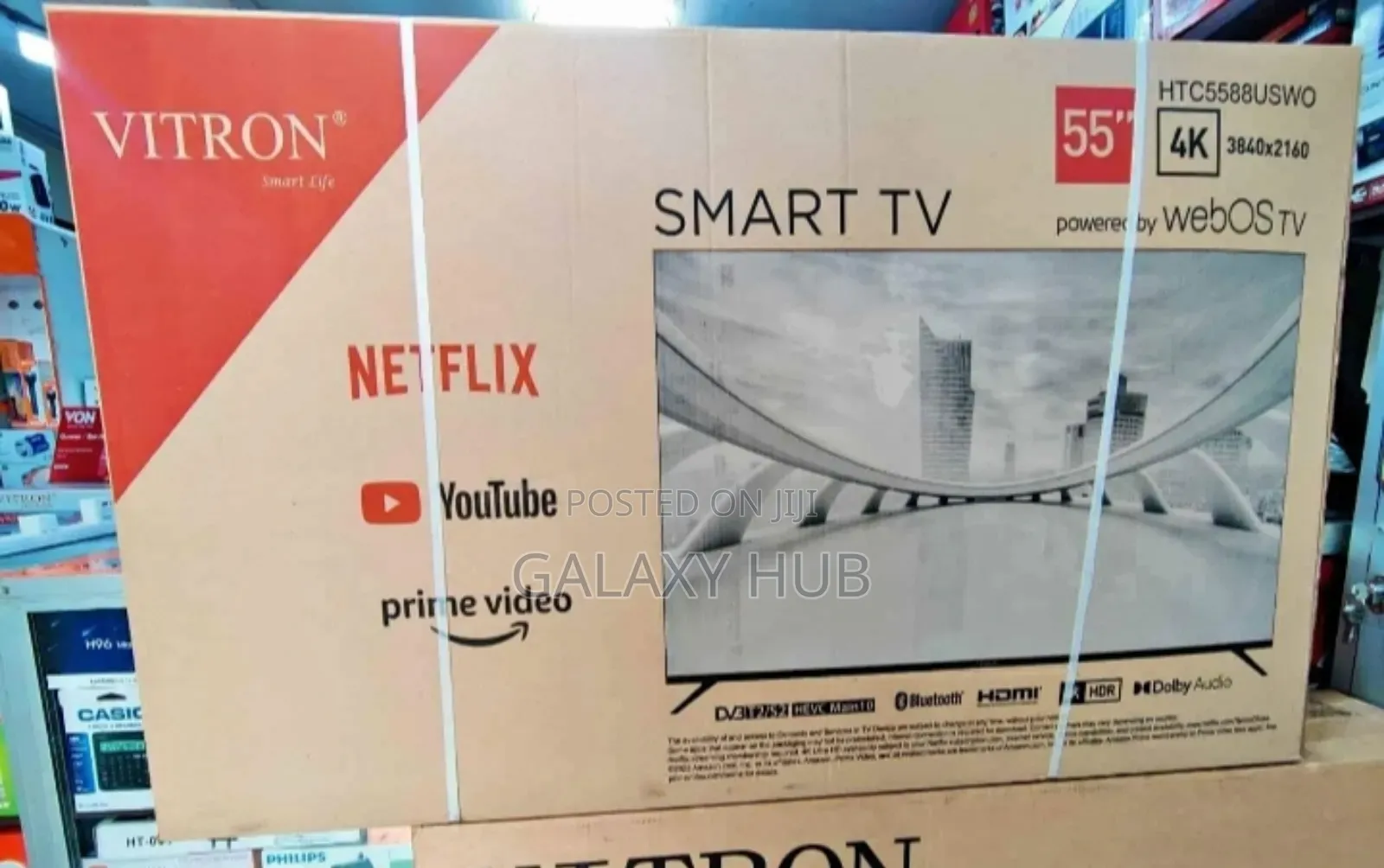 Vitron 55inc Smart Android Flameless Webos Tv With Bluetooth