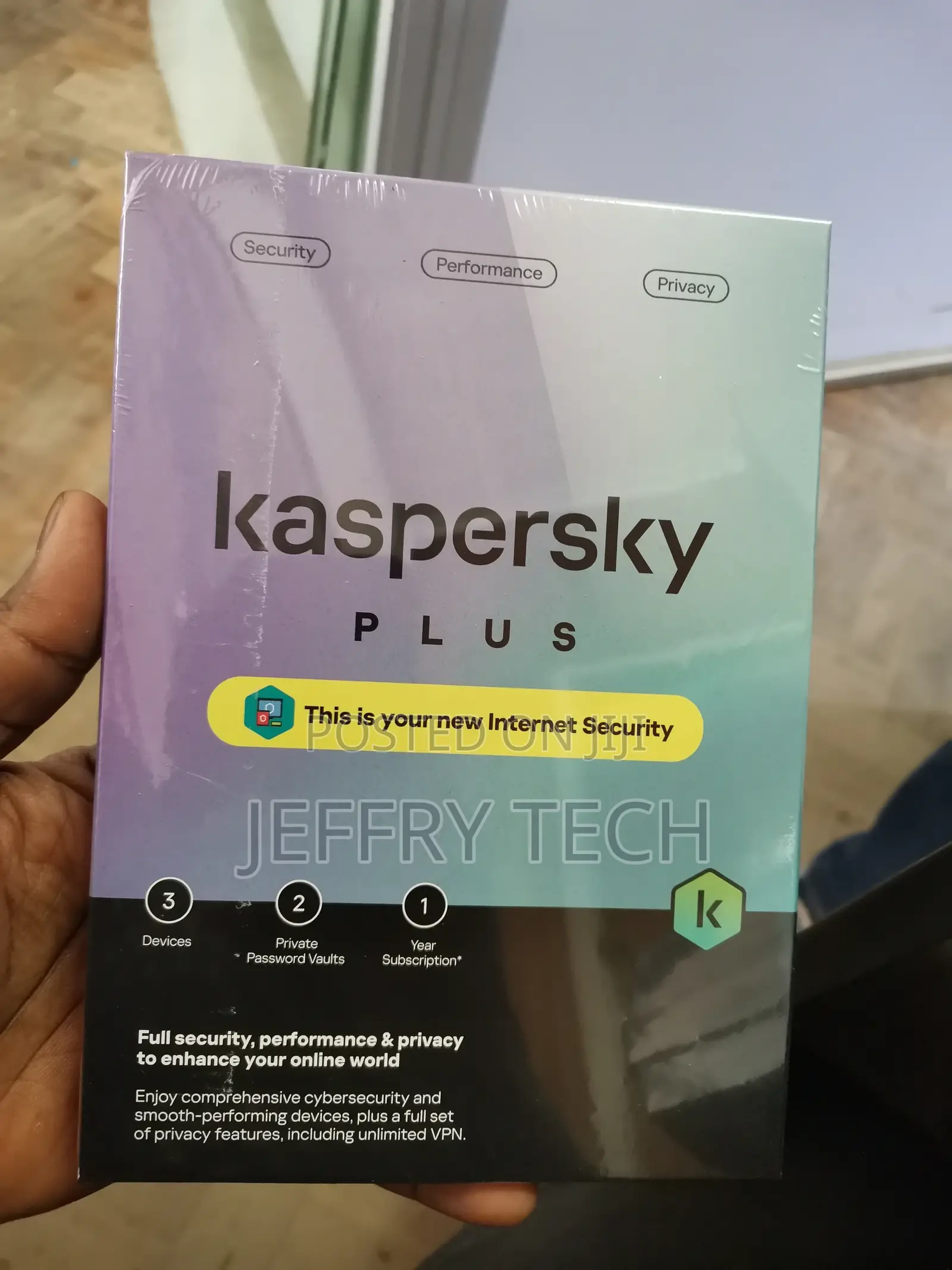 Kaspersky Plus; 3 Devices – 1 Year Licence