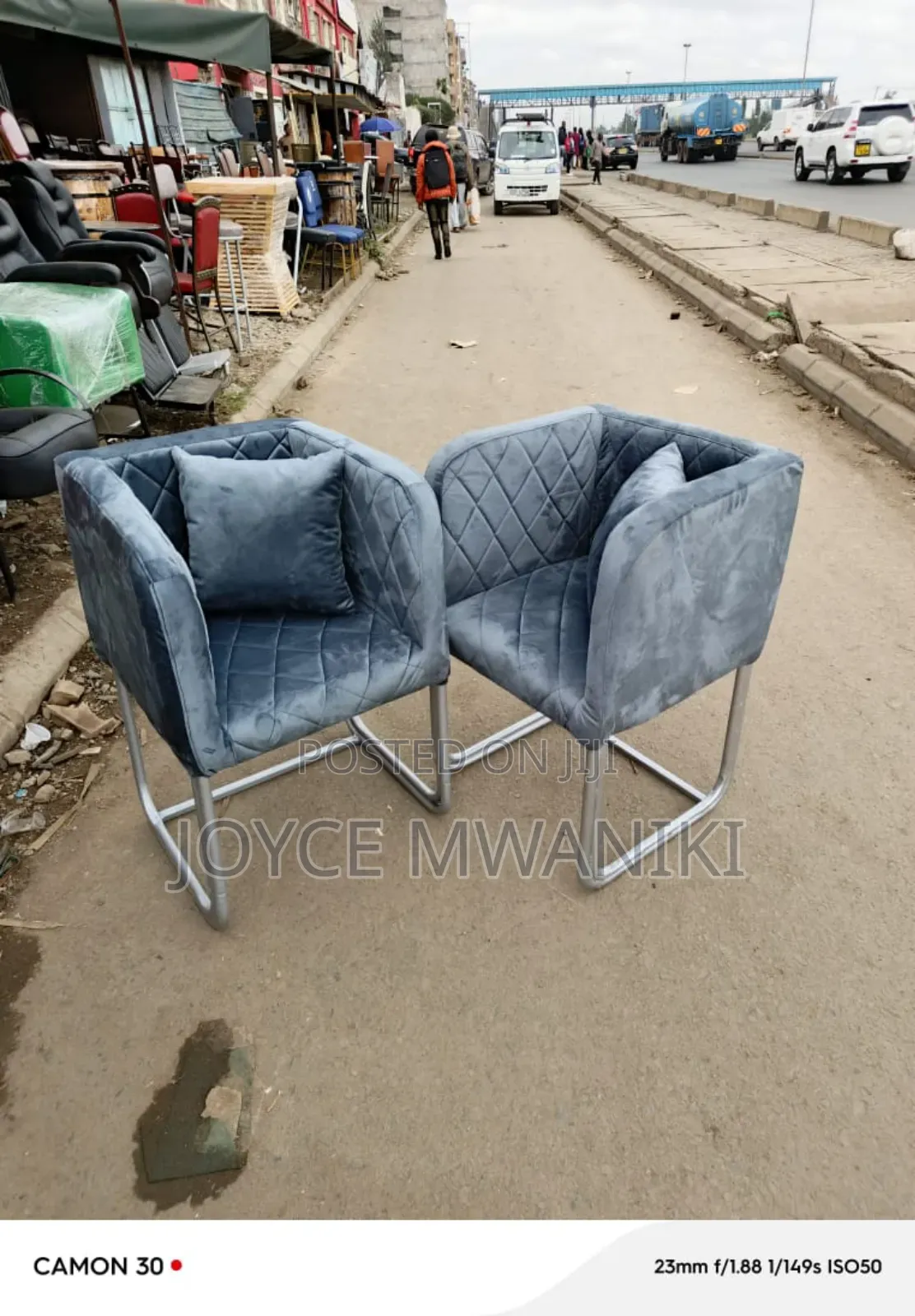 Styling Chairs, Unique and Classy, Grey 