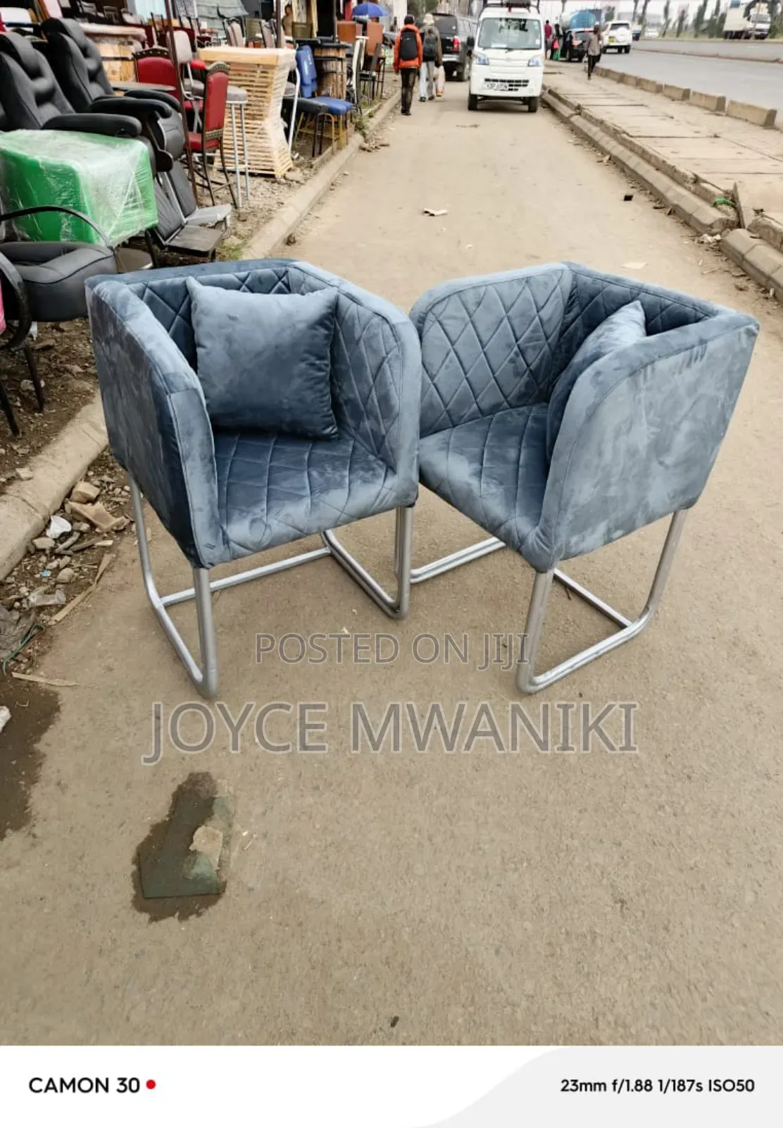 Styling Chairs, Unique and Classy, Grey 