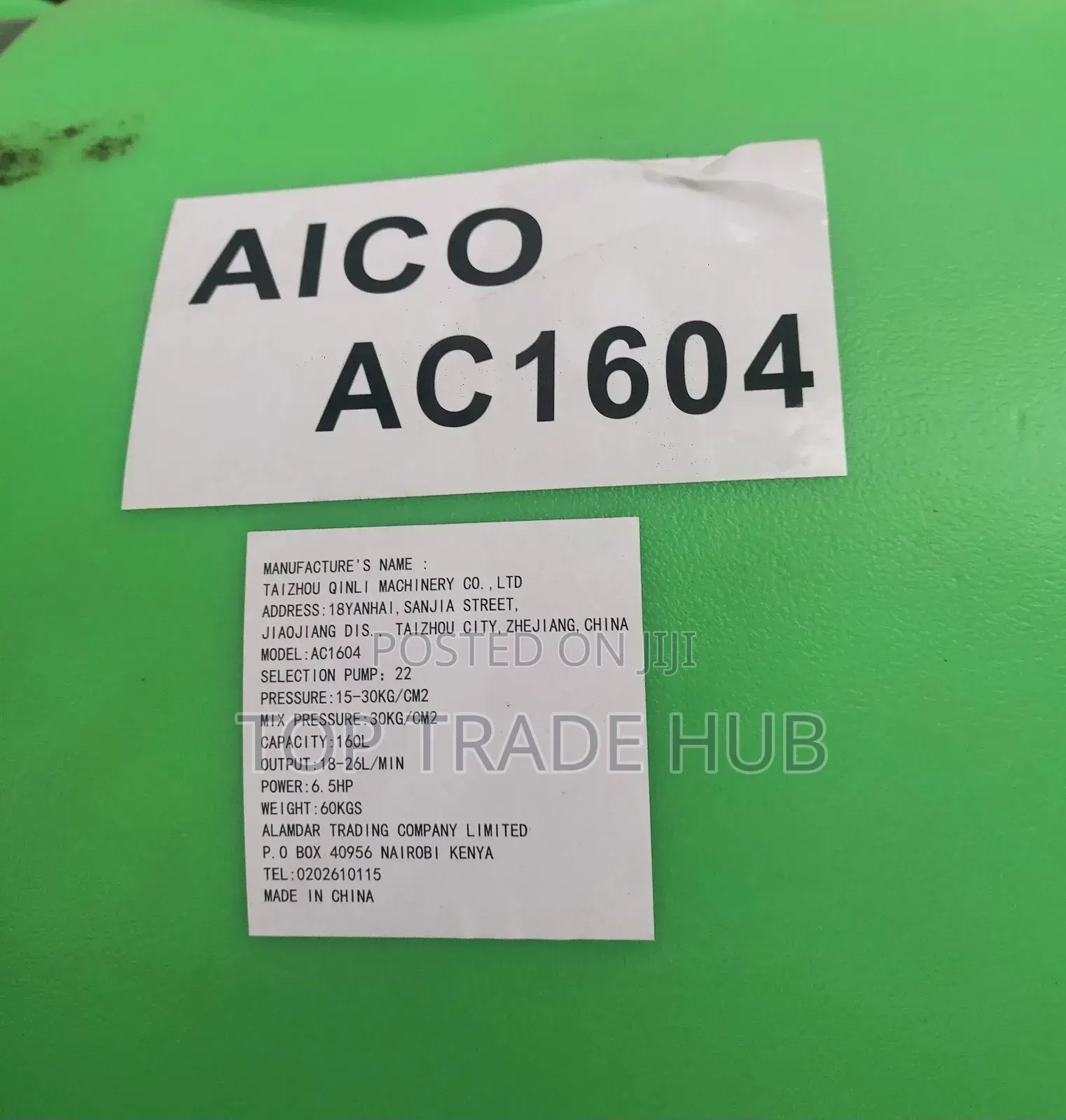 Complete Aico AC1604 160L Irrigation Sprayer Machine