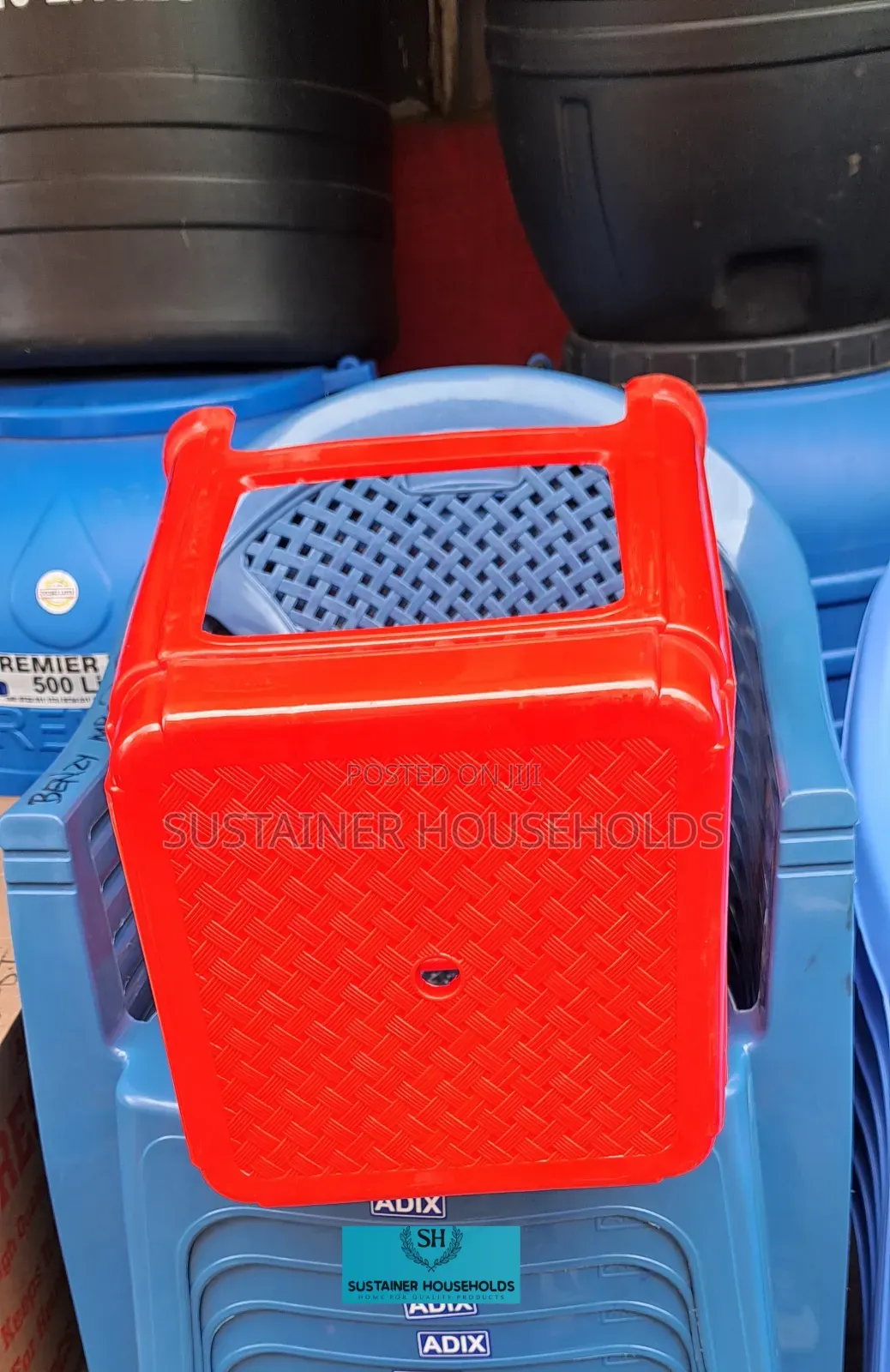 Red Kenpoly Plastic Stools