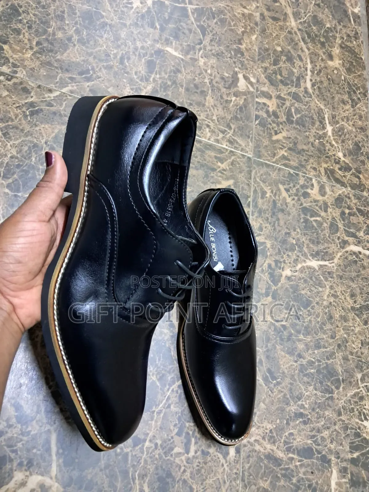 Empire Black Official Shoes for Men