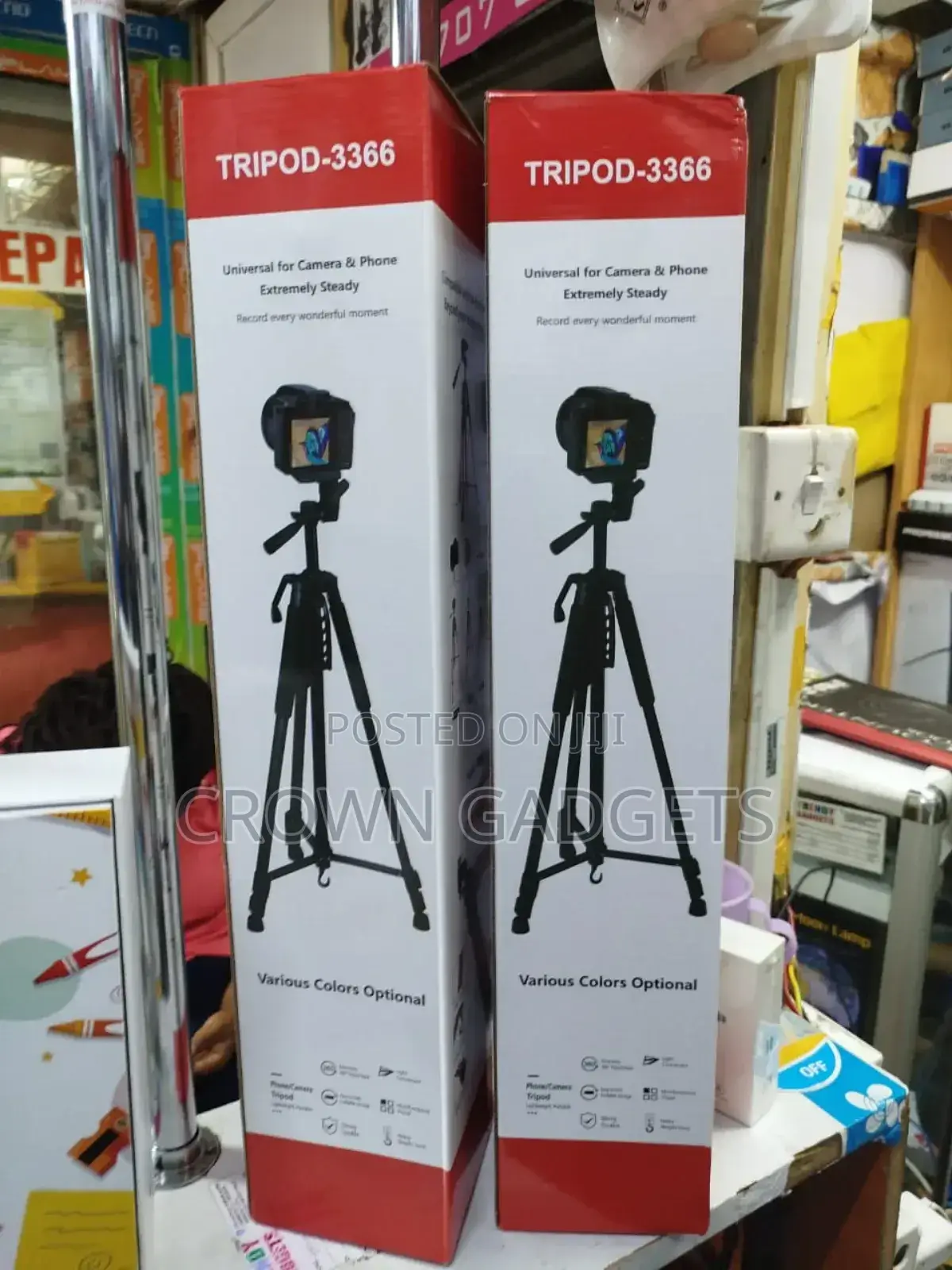 Tripod-3366 Stand for Mobile and Camera. Aluminium and Light