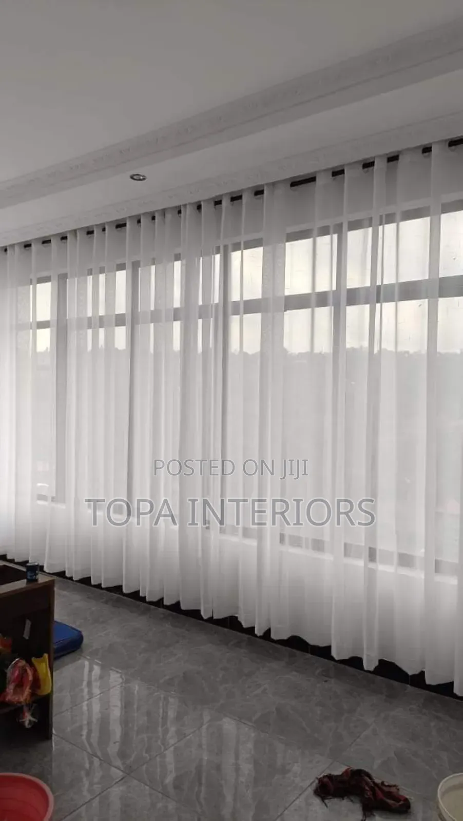 New House Large Window White Sheers New House White Sheers