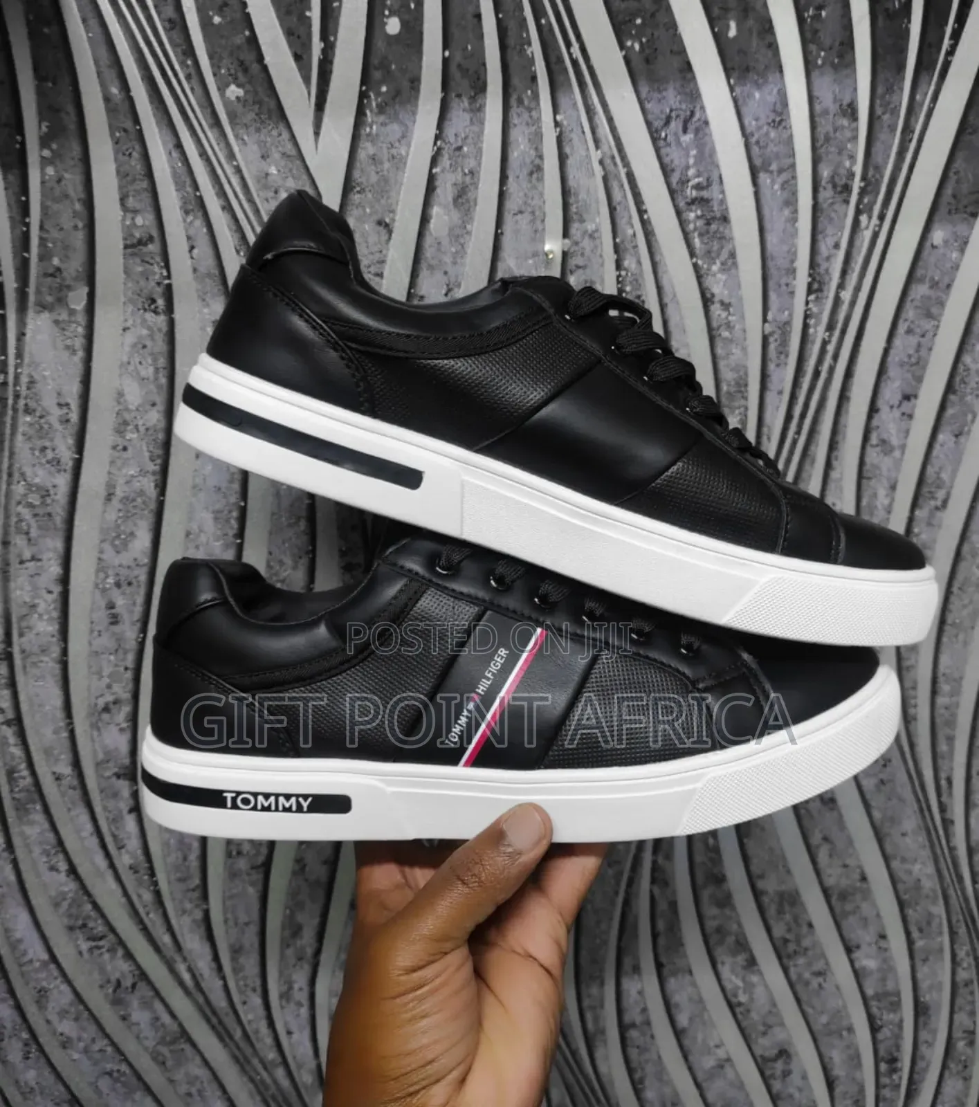 Black Tommy Hilfiger Smart Casual Sneakers