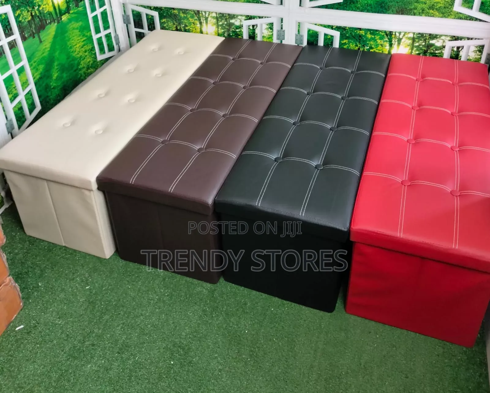 Big Foldable Ottoman Storage Box
