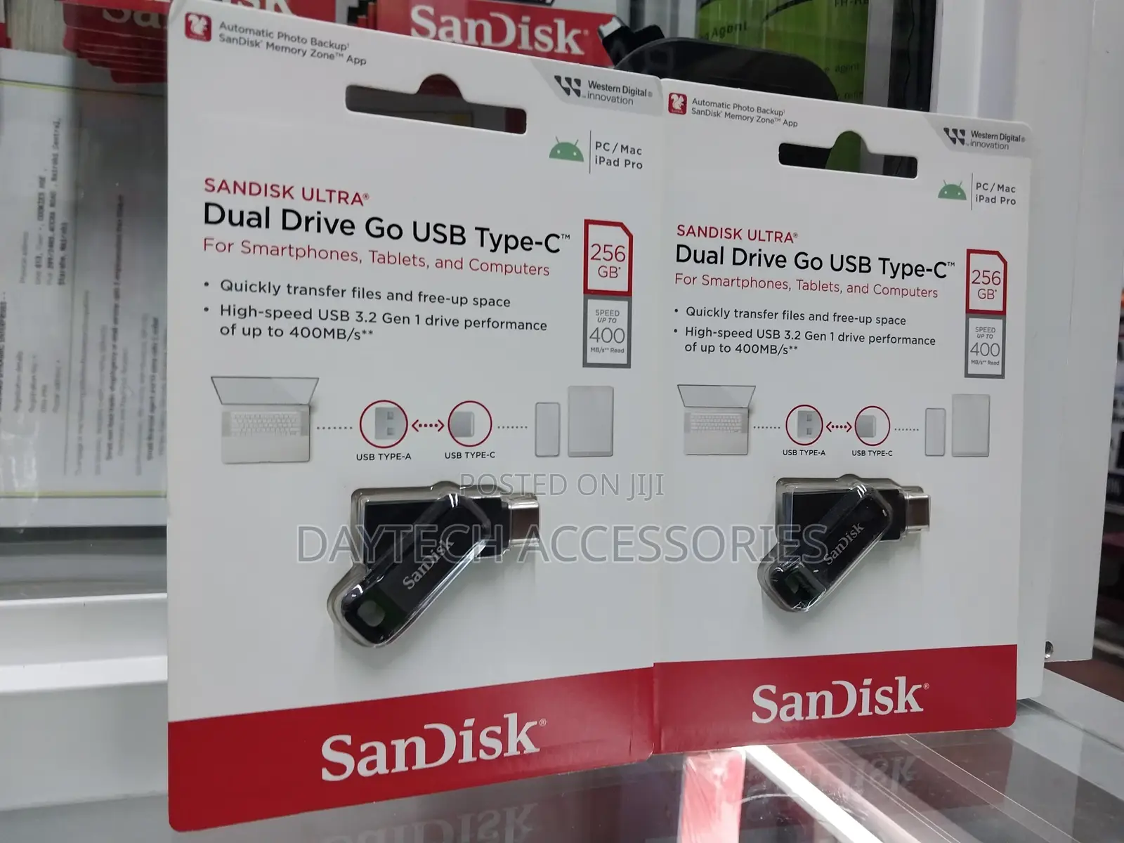 Sandisk 256gb Ultra Dual Drive Go Usb Type-C Flash Drive,