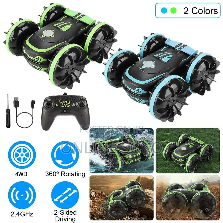 Amphibious Off Road Remote Control 4wd Stunt Toy Car