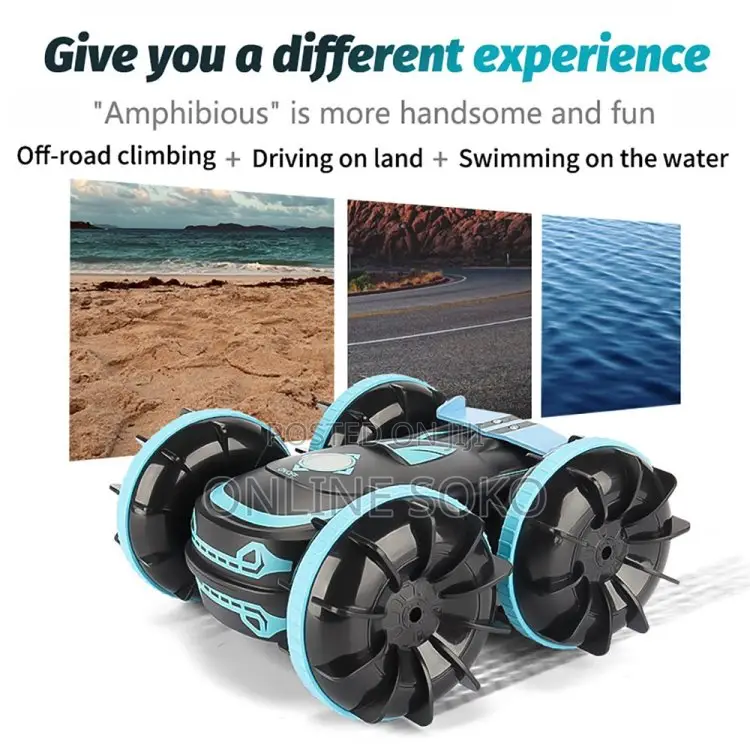 Amphibious Off Road Remote Control 4wd Stunt Toy Car