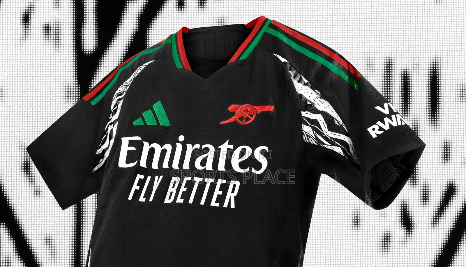 Arsenal Black Away Kit 2024-25