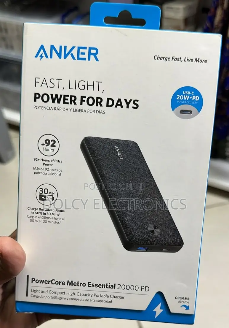 Anker Powercore Metro Essential 20000mah Portable Powerbank