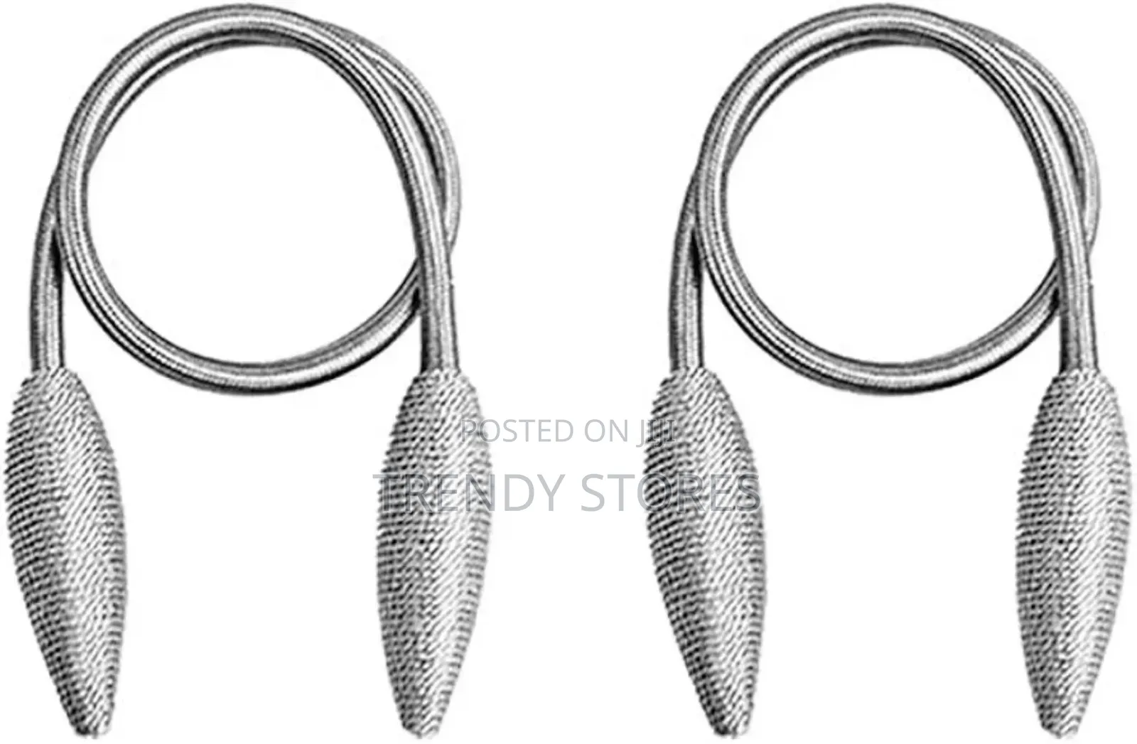 Silver Curtain Tieback