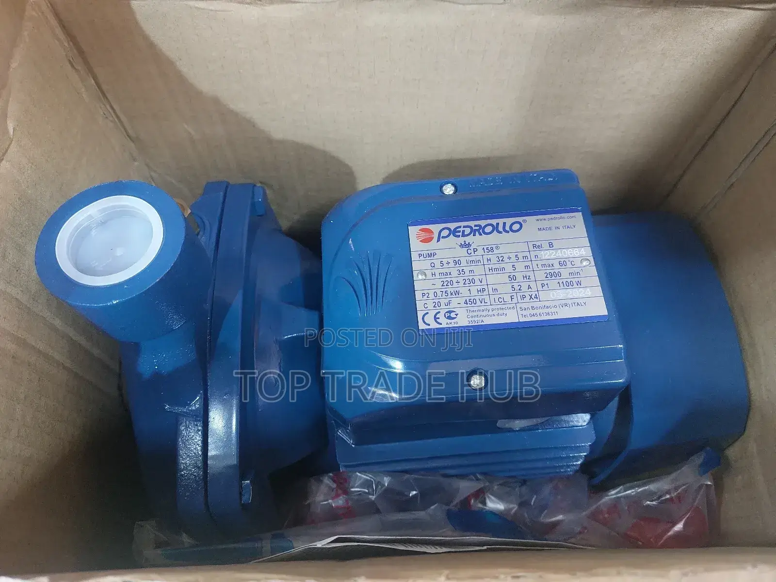 Pedrollo CP158 Electric Water Pump 35m H