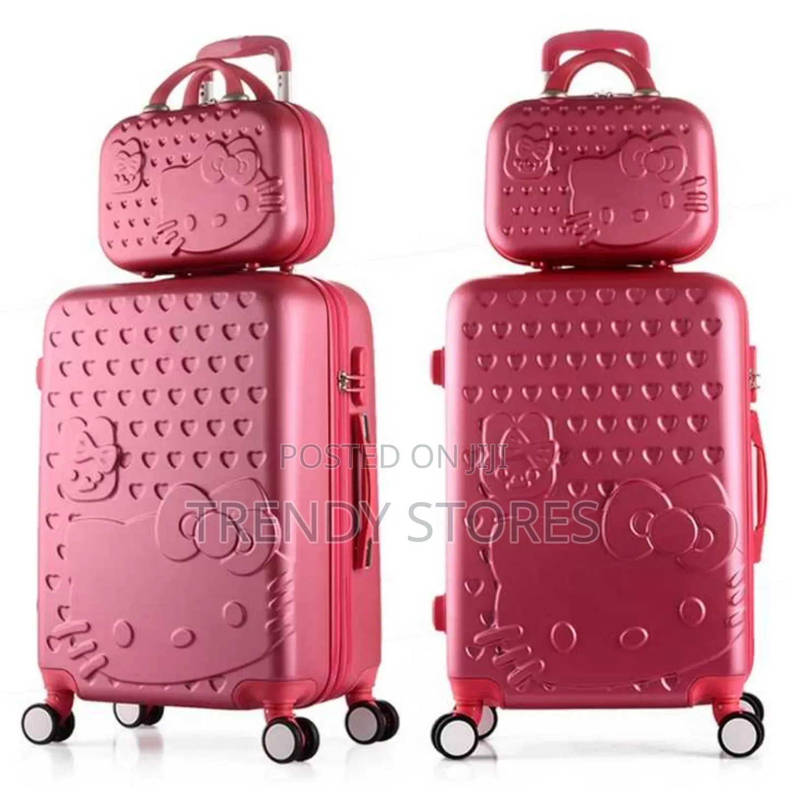 2 in 1 Red Travel Suitcase