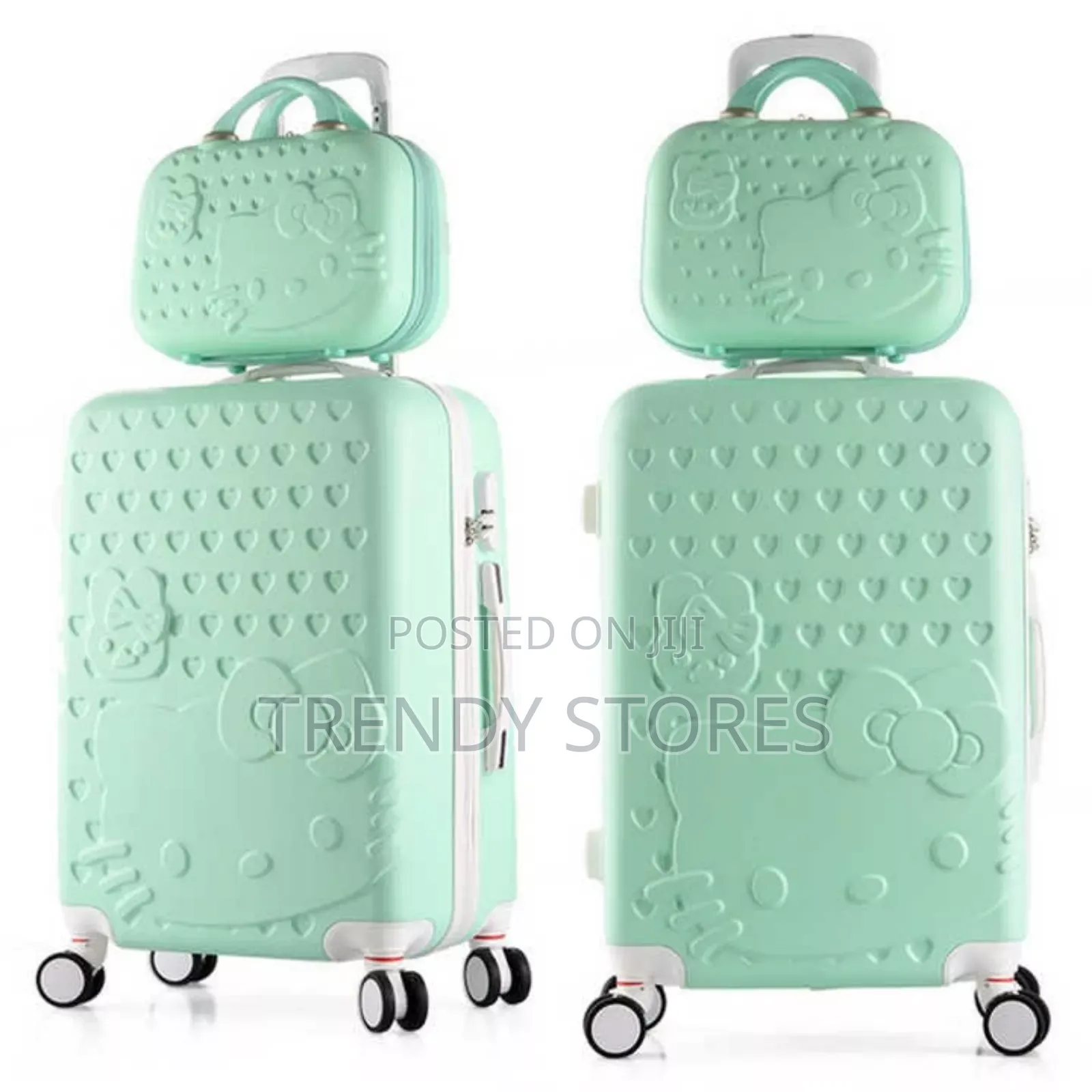 2 in 1 Green Travel Suitcase
