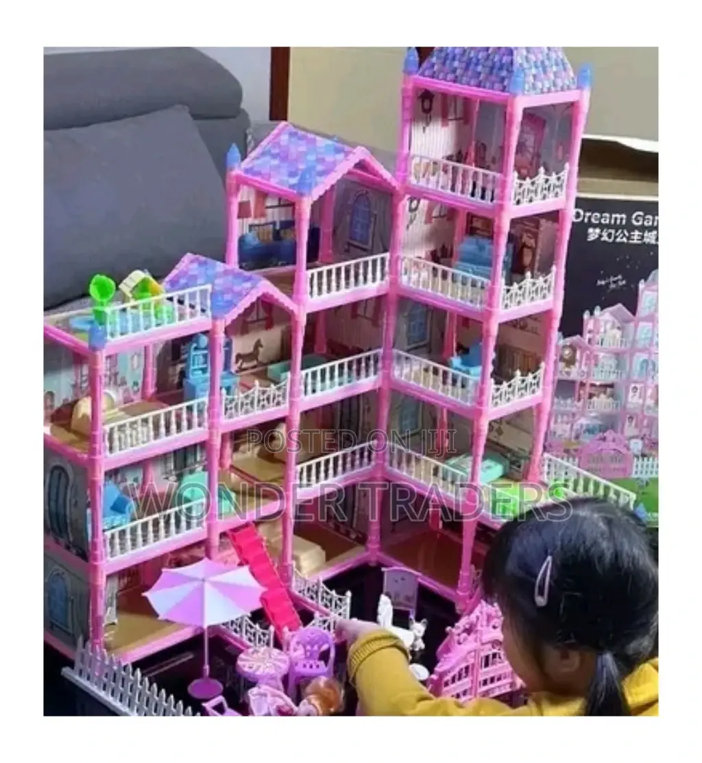 "374 Pieces Doll House Play Set for Kids"