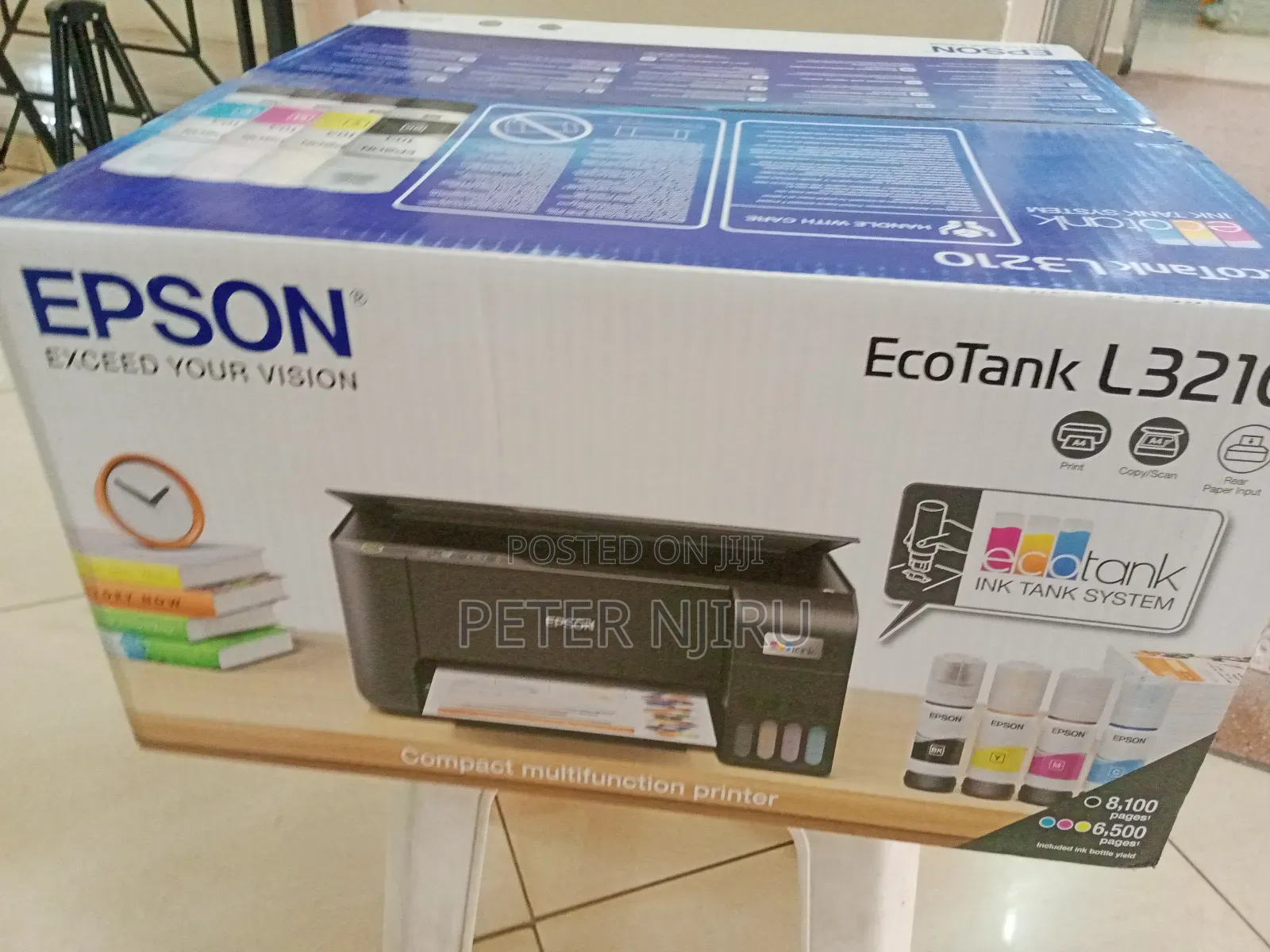 Epson Ecotank L3210 A4 All-in-One Ink Tank Printer