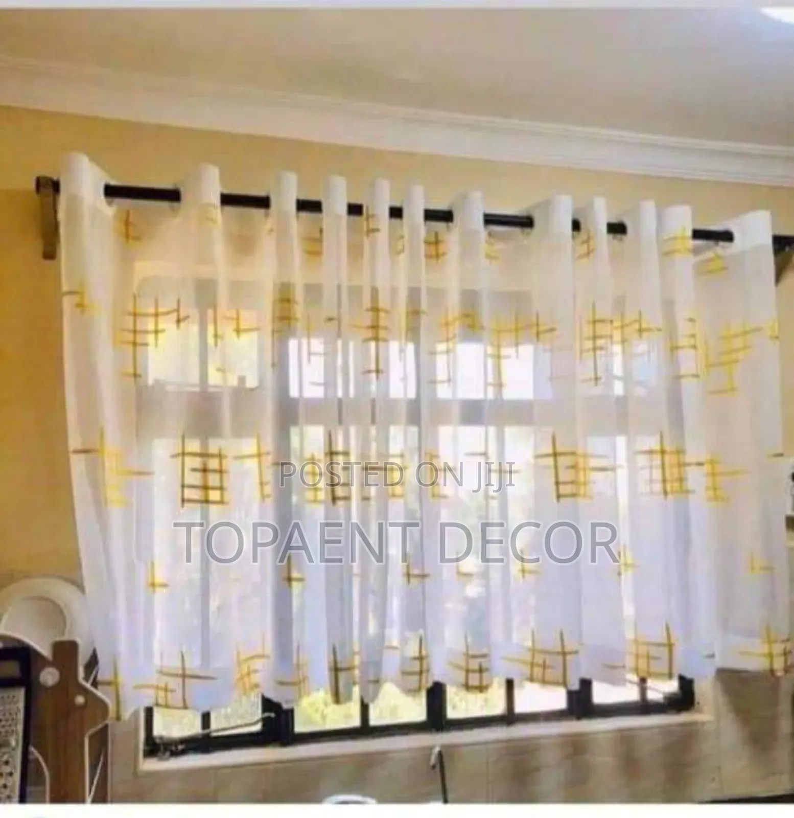 Themed Gold Kitchen Sheer Themed Gold Kitchen Sheer