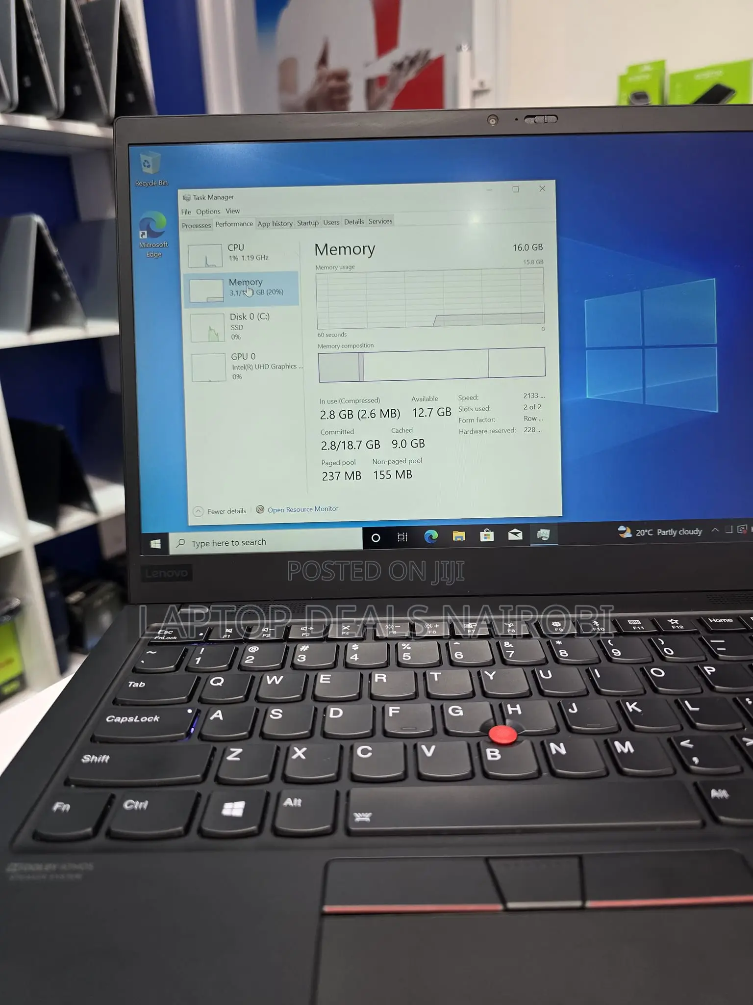 Laptop Lenovo ThinkPad X1 Carbon 16GB Intel Core I7 SSD 512GB