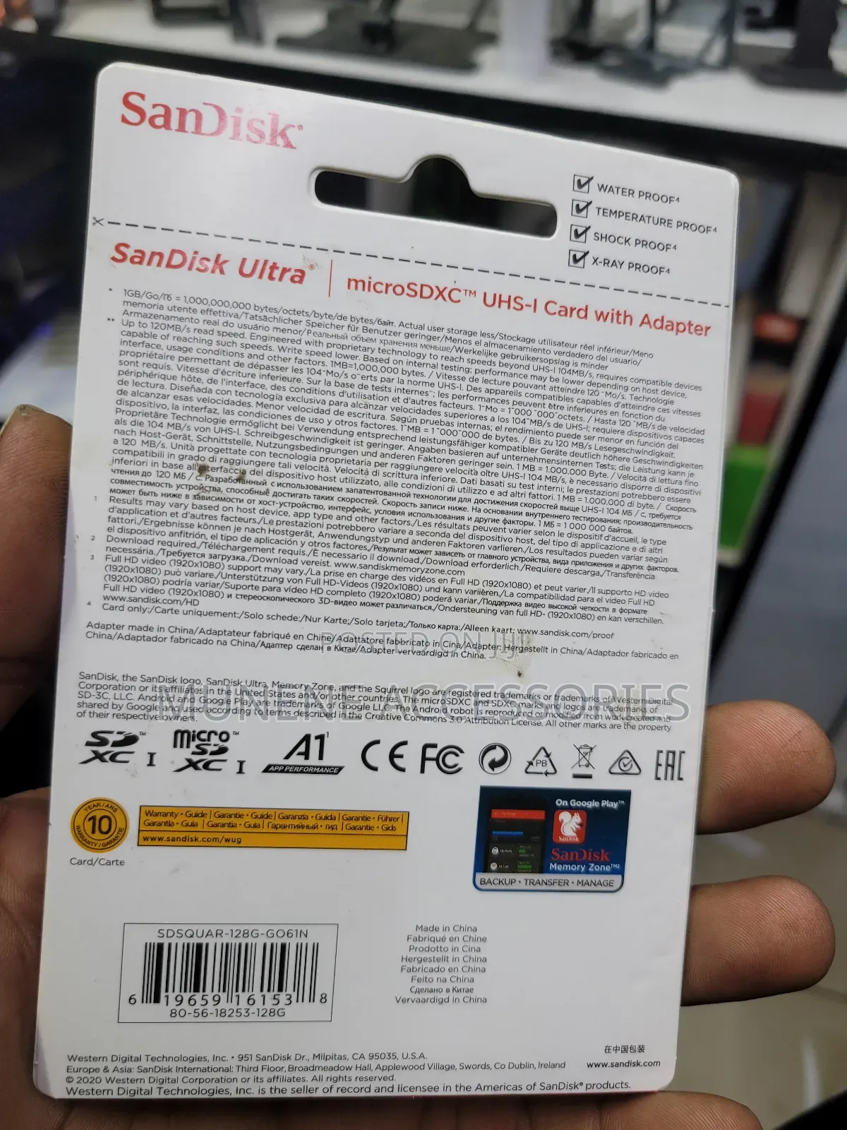 Sandisc 128gb Genuine Class 10 Memory Card Full Capacity