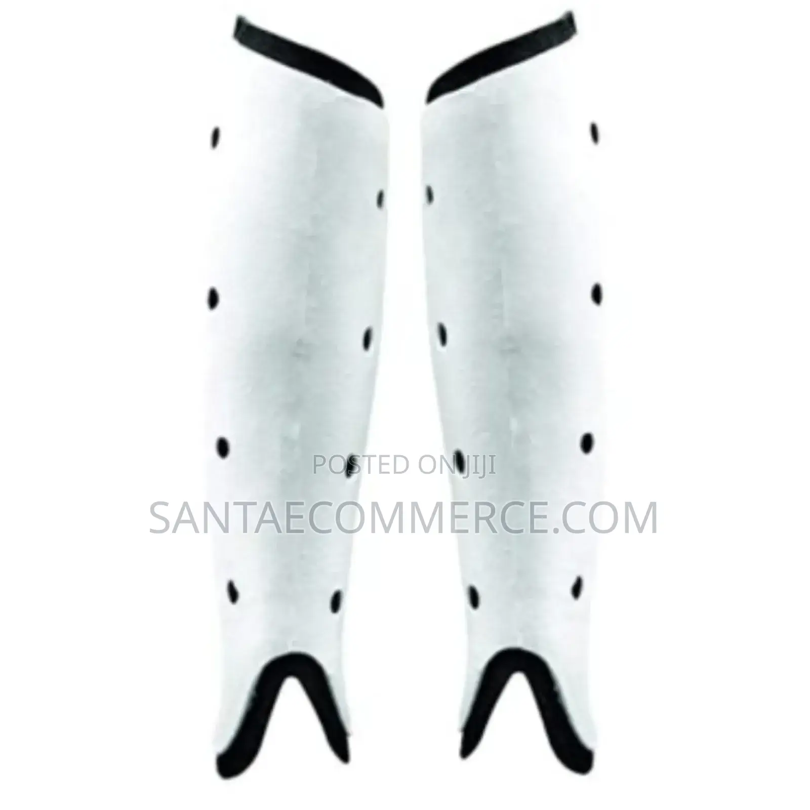 A Pair of Sparo Hockey Shin Guard White-L