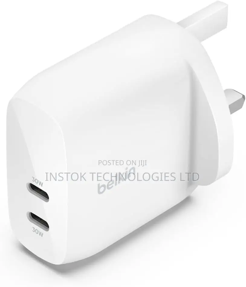 Belkin Boostcharge Pro 60W Dual USB-C Wall Charger With PPS