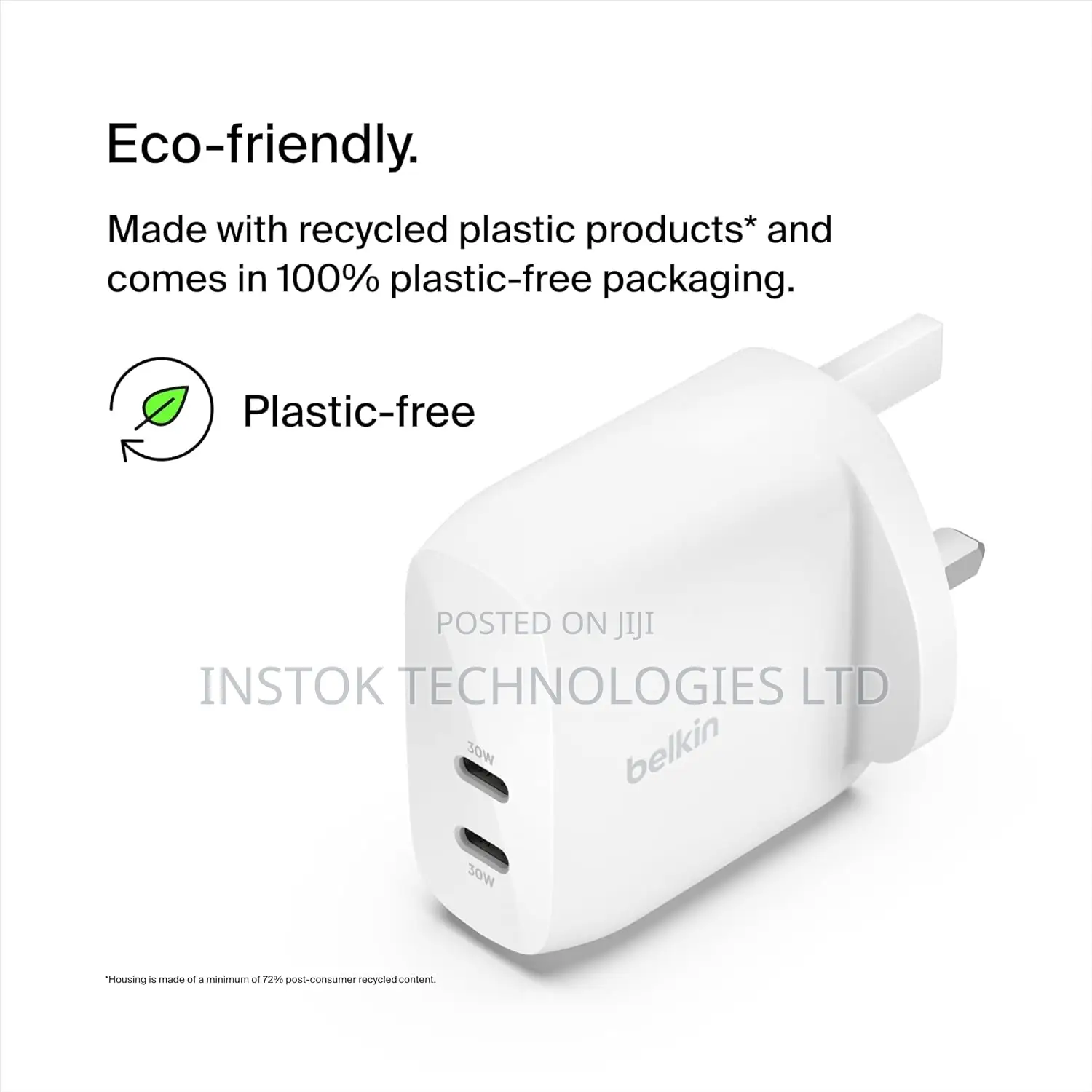 Belkin Boostcharge Pro 60W Dual USB-C Wall Charger With PPS