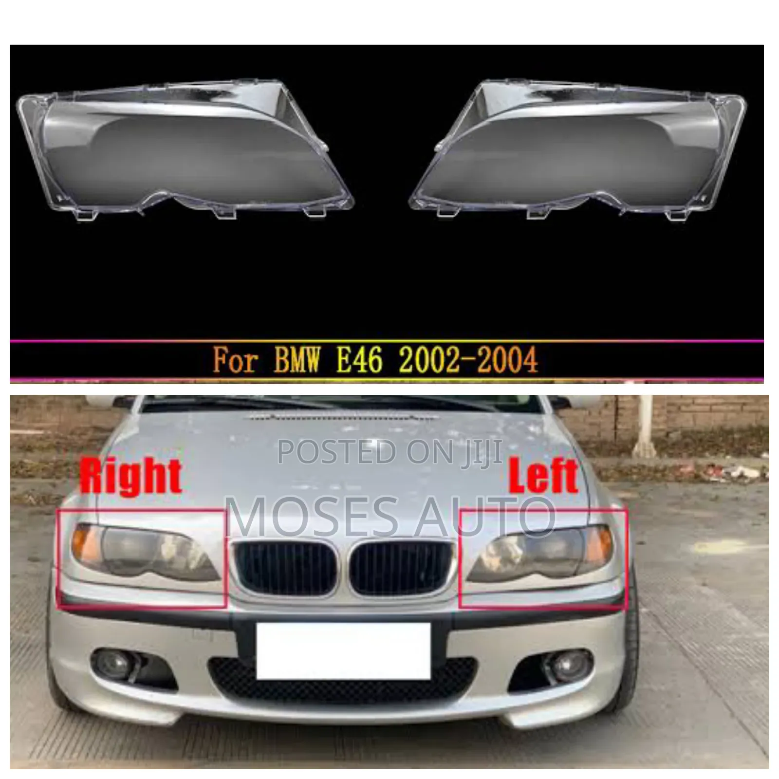 BMW E46 2002-2004 Headlight Lens