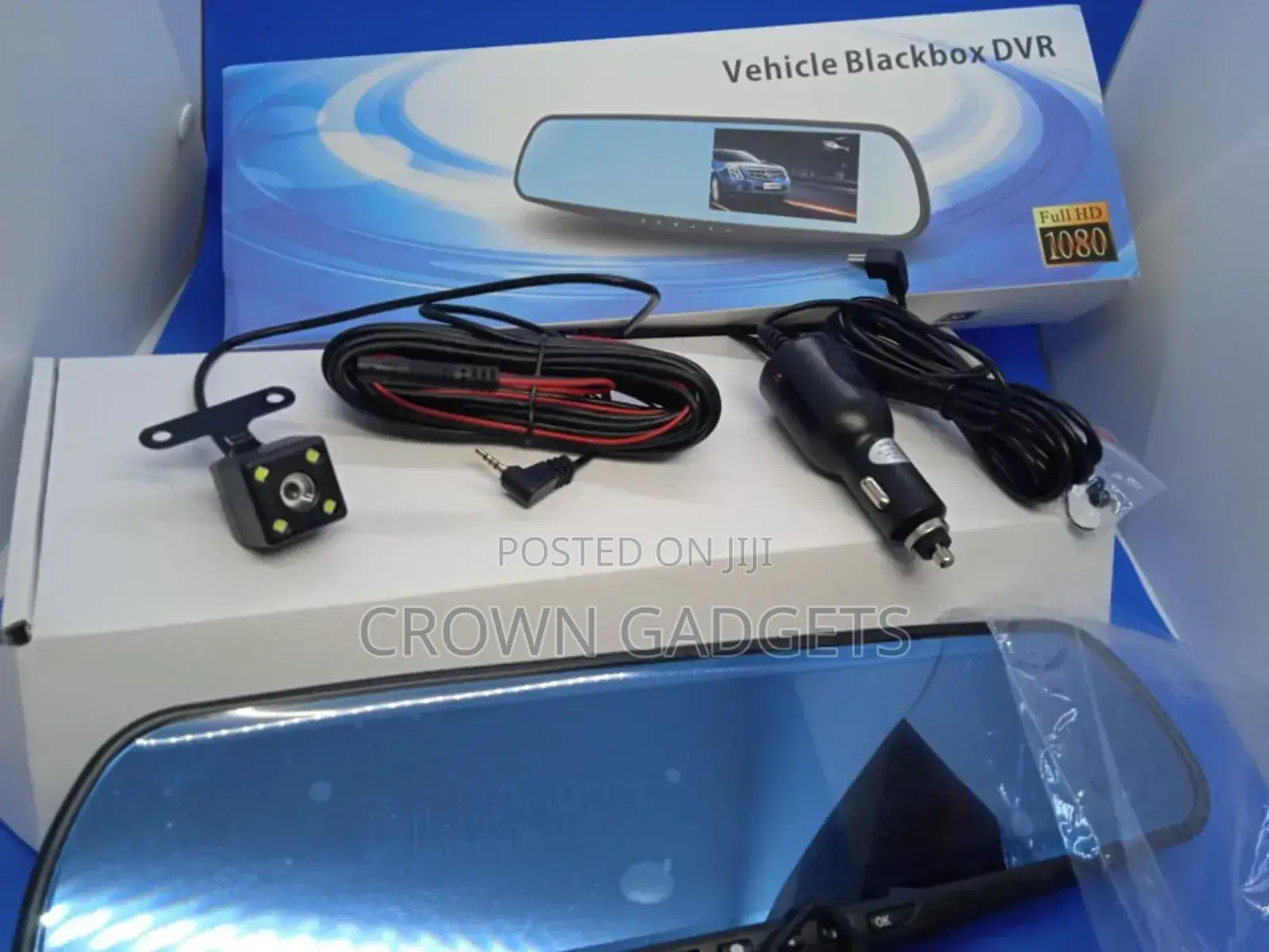 Vehicle Black Box DVR With Front and Rear Camera