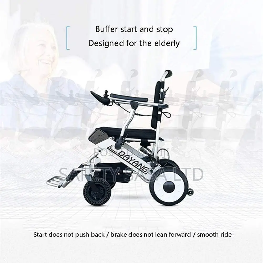 Electric Wheelchair With Flip-Back - Ultra Portable Folding