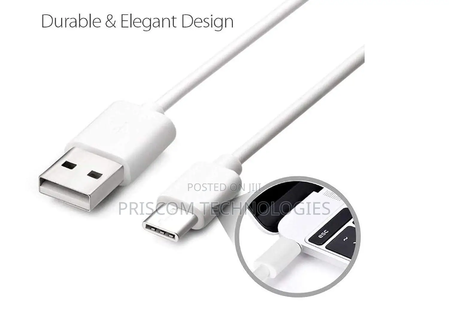 USB to TYPE-C 1M Data Cable White