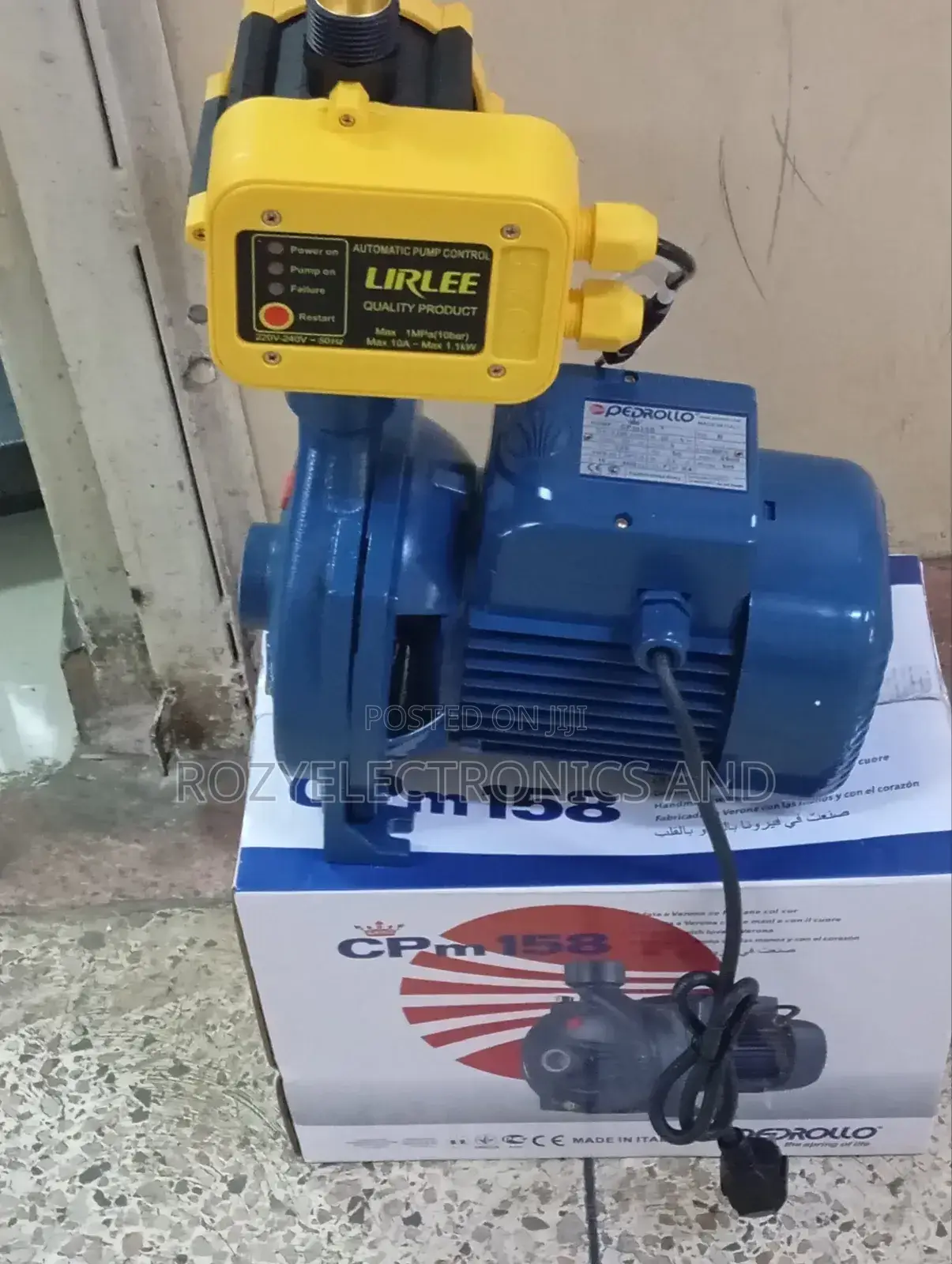 Water Pump 1.0hp Plus Pressure Control