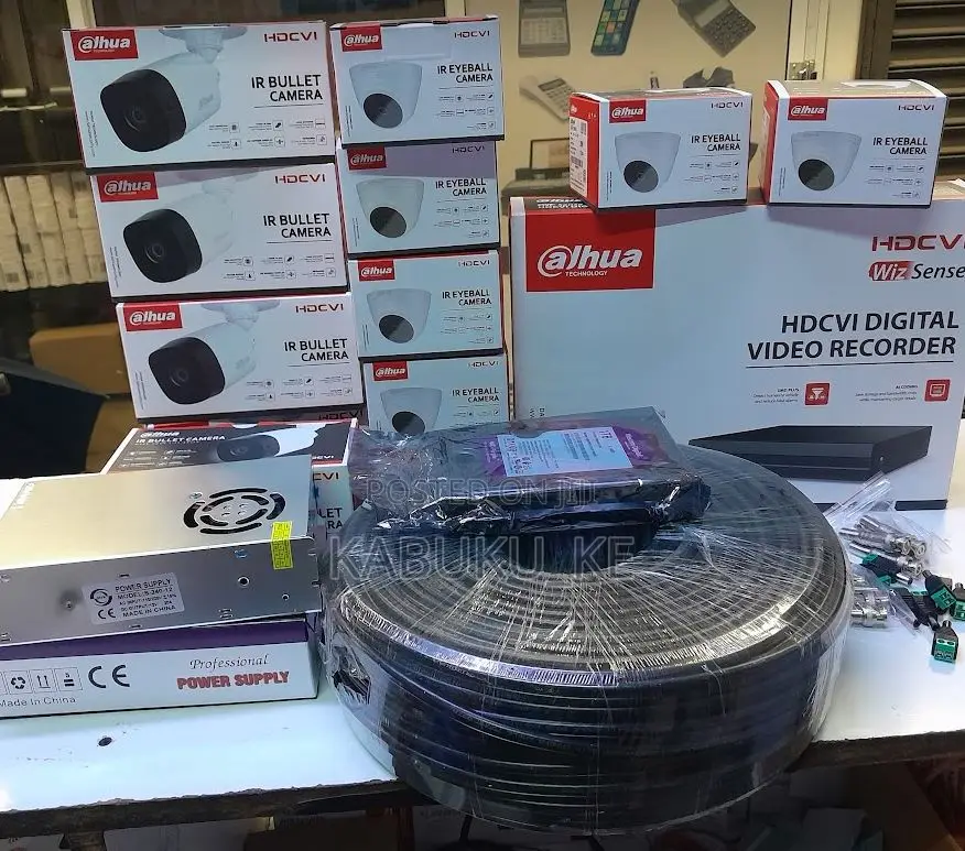 8 CCTV Camera System Package Kit-With 8 Cameras Dahua
