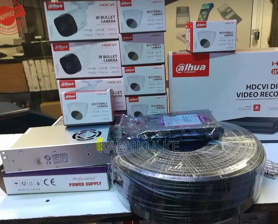 8 Dahua IR CCTV Cameras Package Kit With 1080p 8 Cameras