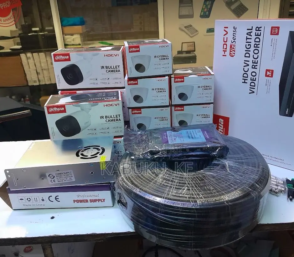 -Dahua 8 HD CCTV Cameras Full Kit ( With 8 Ch-DVR + 1TB HDD)
