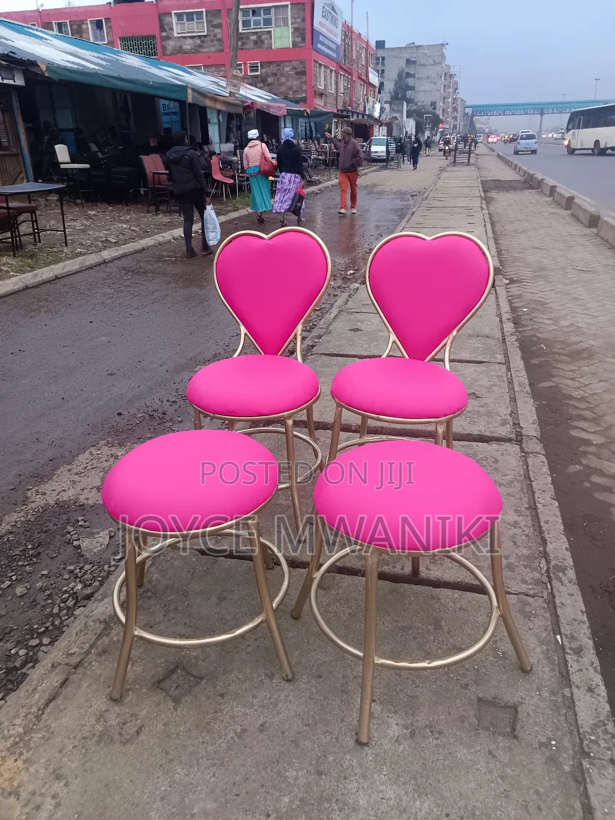 Manicure Seats, 2 Love Seats and 2 Stools 