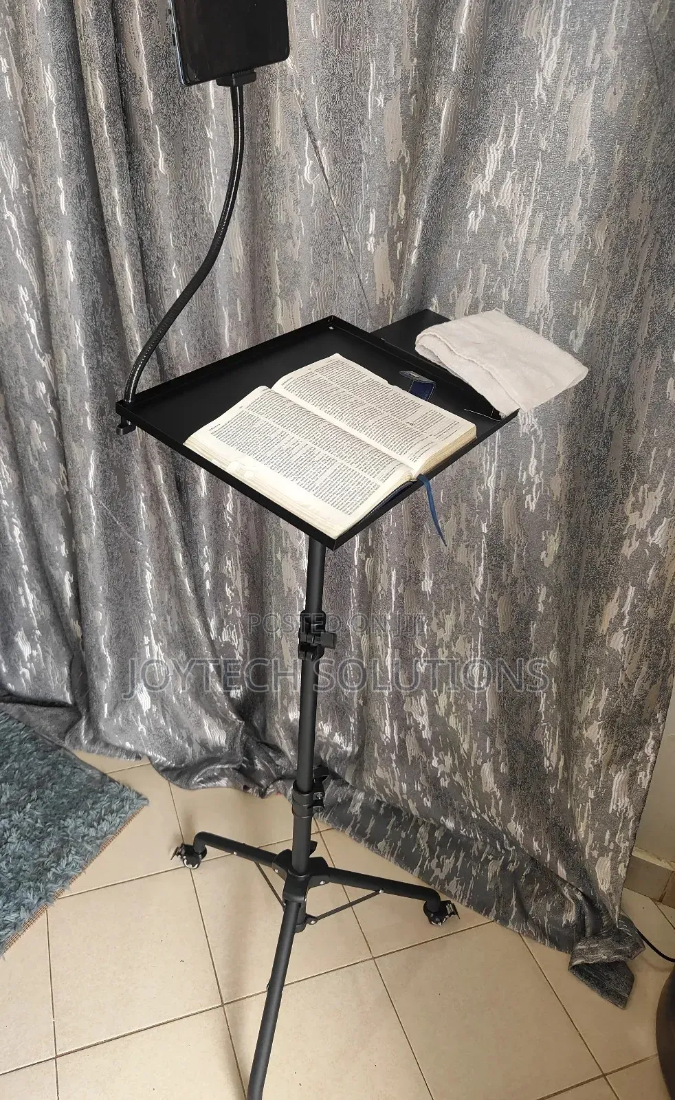 Foldable Pulpit Podium Stand. Live Streaming Phone Holder