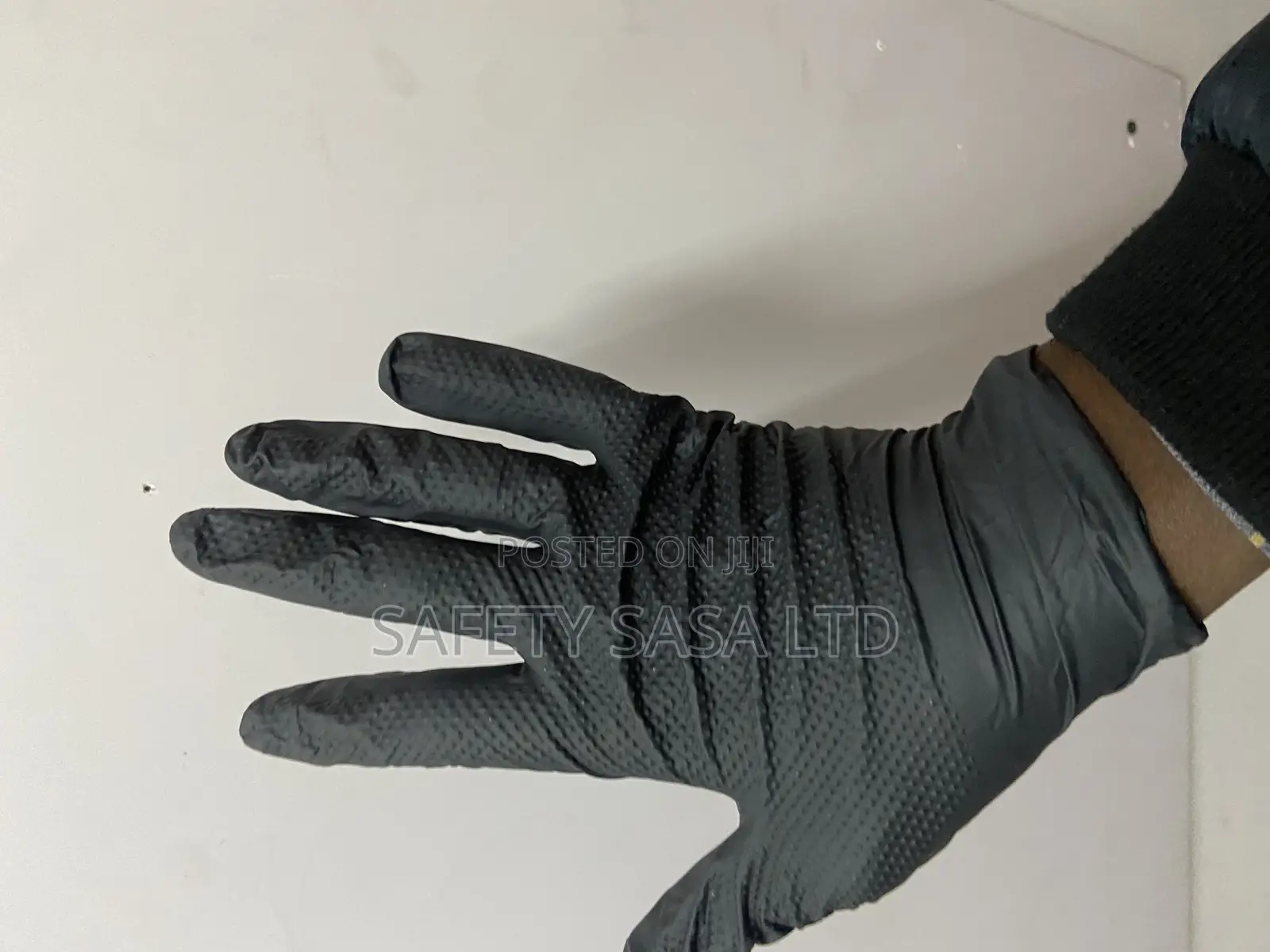 Heavy Duty Black Nitrile Gloves 8mil