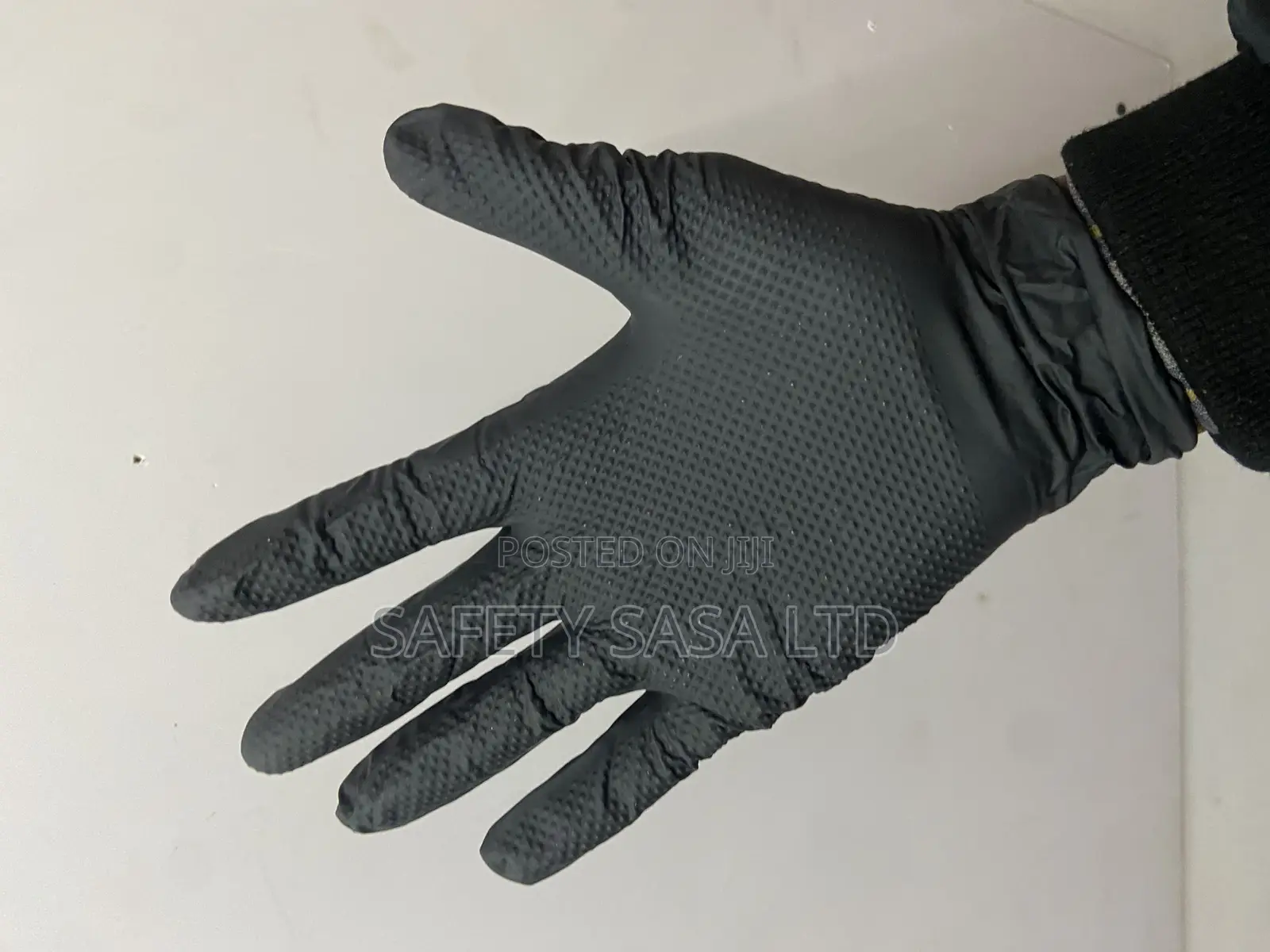 Heavy Duty Black Nitrile Gloves 8mil