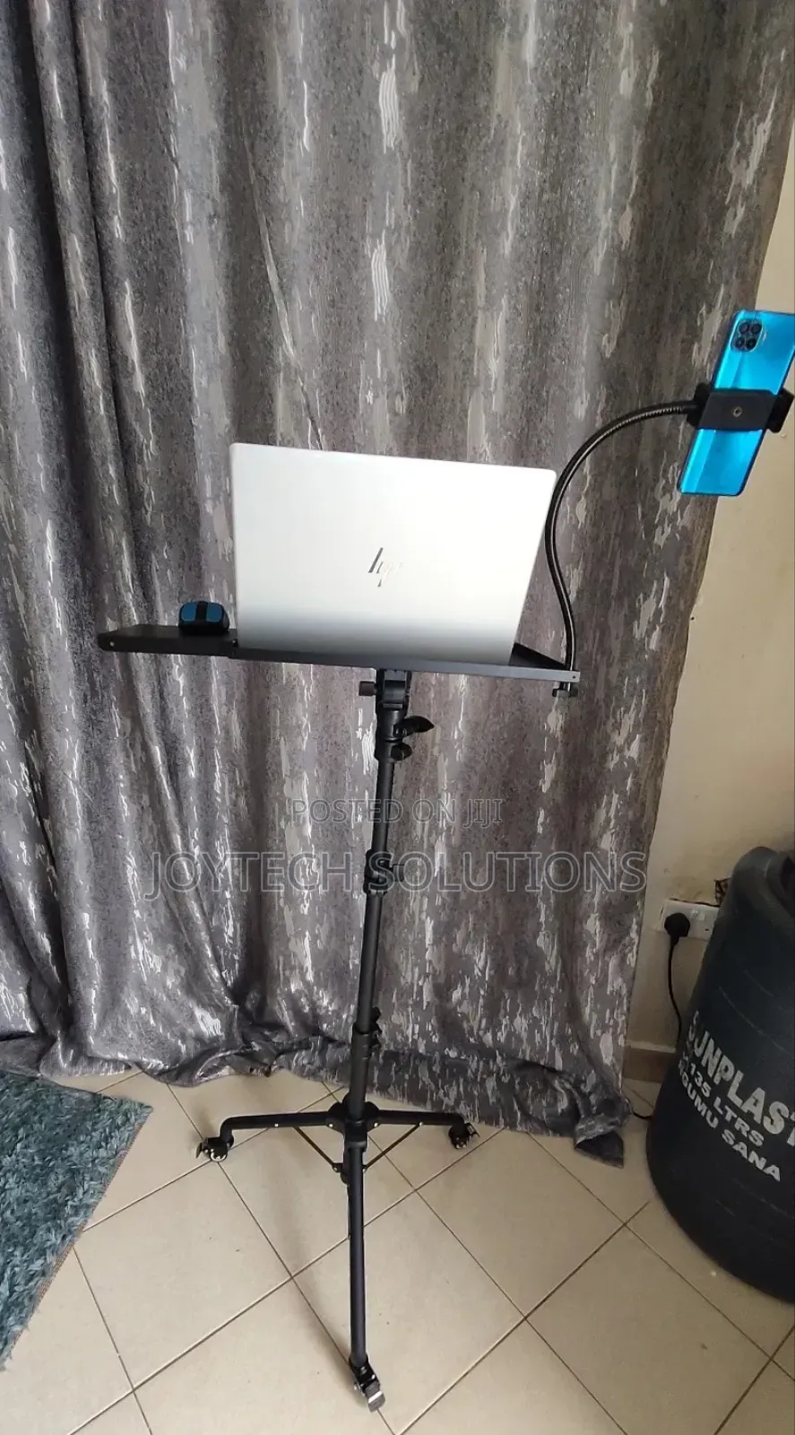Portable Poldium Pulpit Stand. Live Streaming Phone Holders