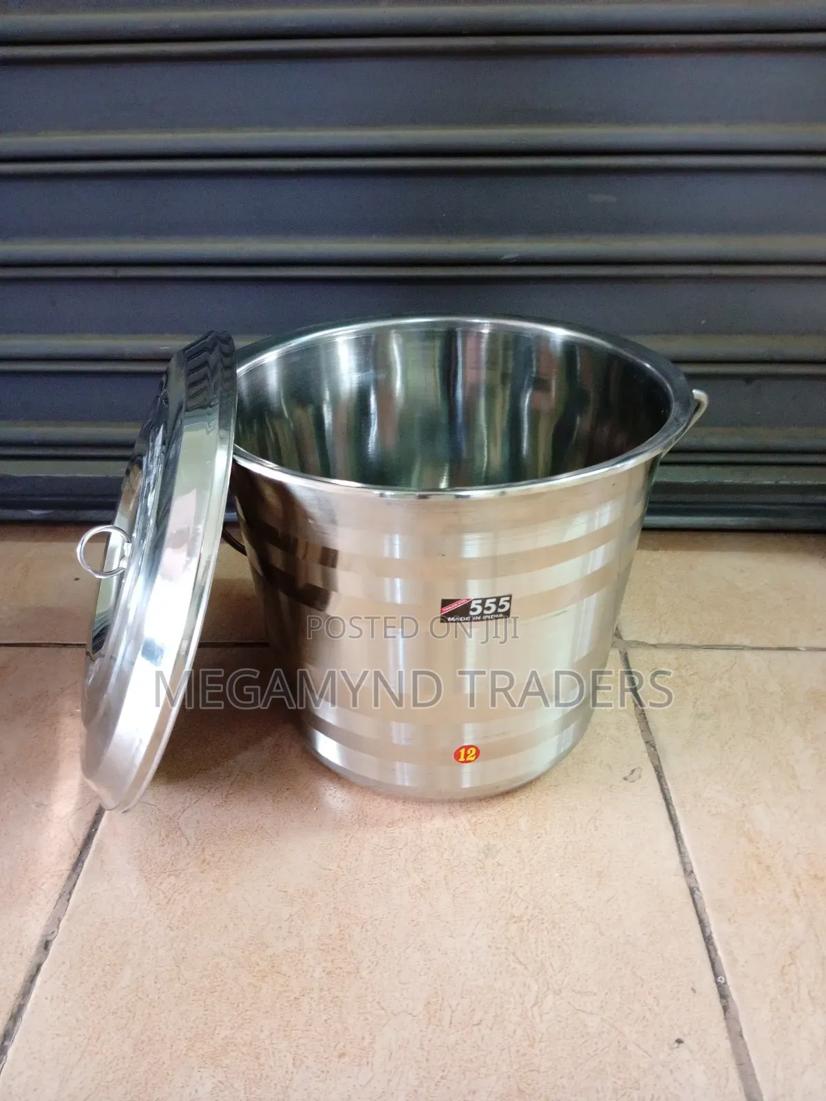 12 LTR Stainless Steel Bucket